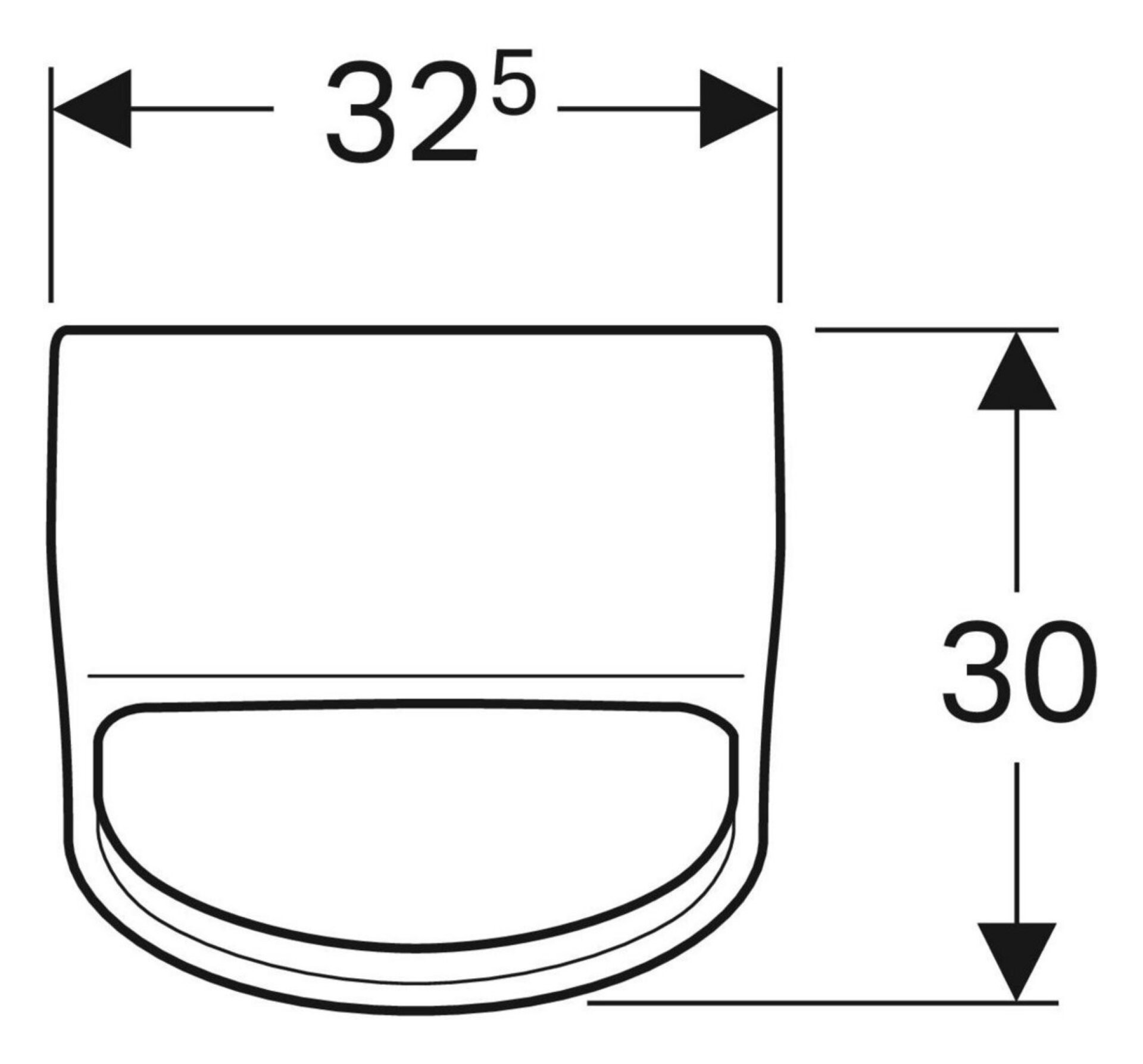 GEBERIT RENOVA PLAN Urinal, Weiß, wasserlos, Abgang nach hinten GEBERIT RENOVA PLAN Urinal, Weiß, wasserlos, Abgang nach hinten
