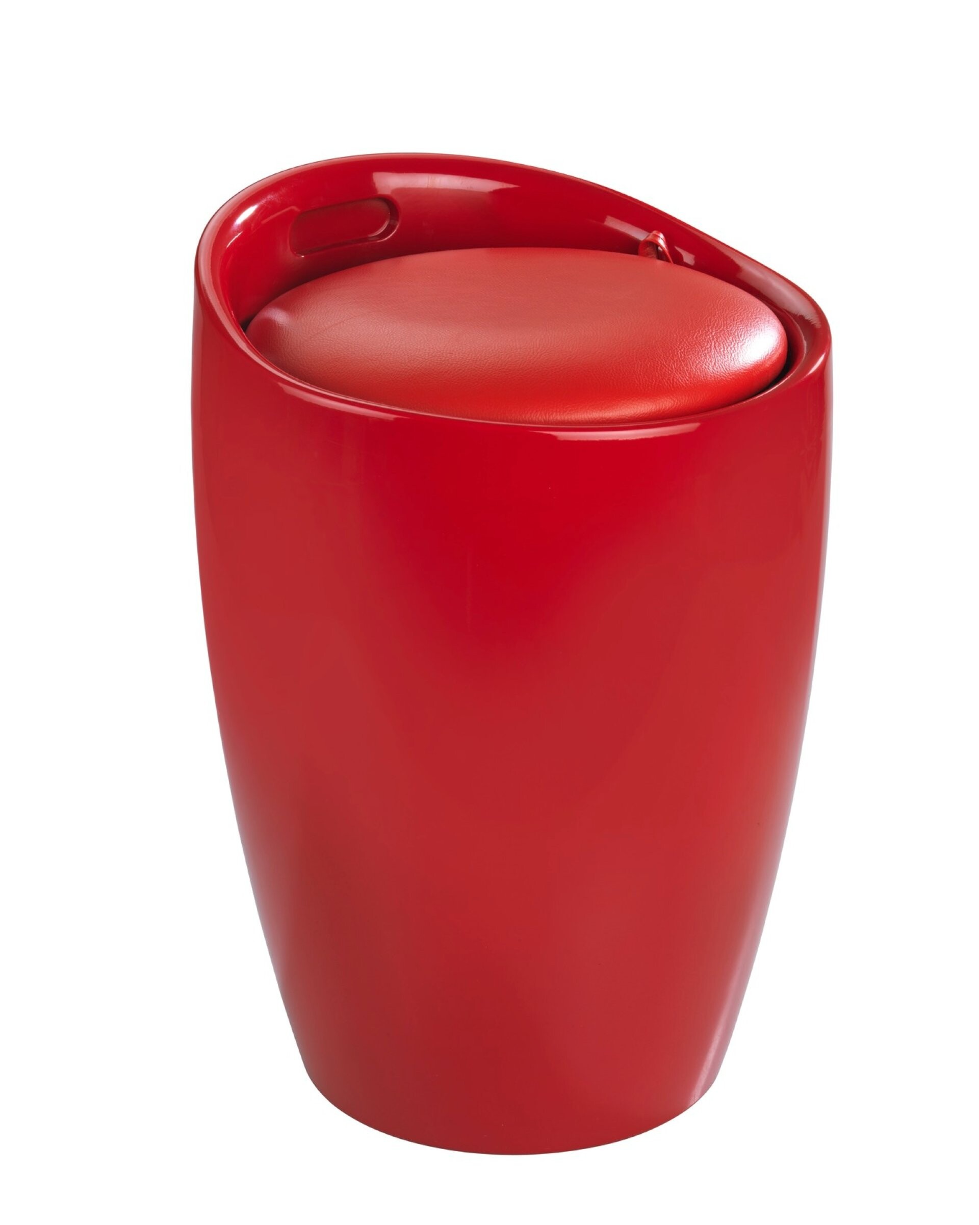 WENKO CANDY Badhocker, Rot, mit abnehmbarem Wäschesack WENKO CANDY Badhocker, Rot, mit abnehmbarem Wäschesack