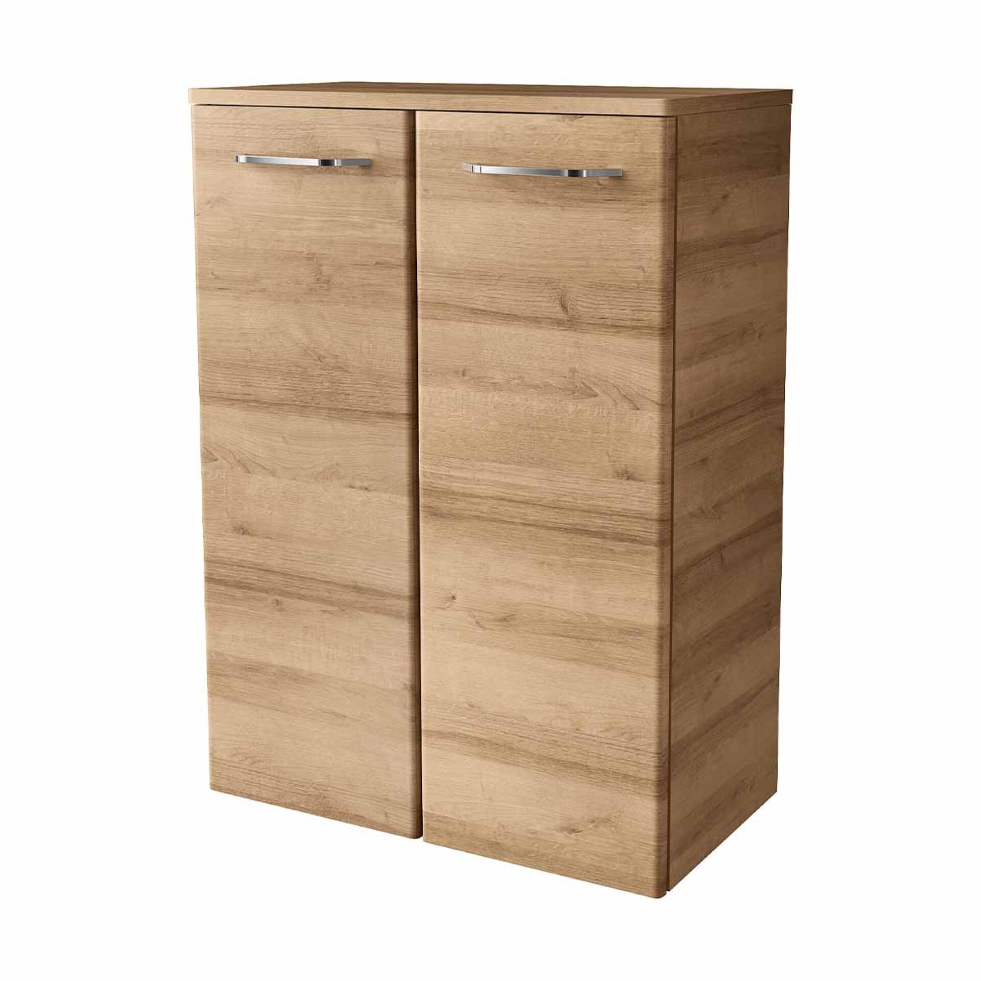 Fackelmann MILANO Doppel Midischrank 60 cm, Braun hell
