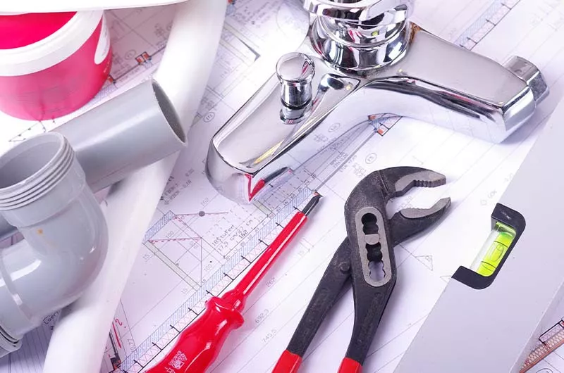 Waschtischarmatur-Montage - dieses Material wird benötigt Waschtischarmatur-Montage - dieses Material wird benötigt