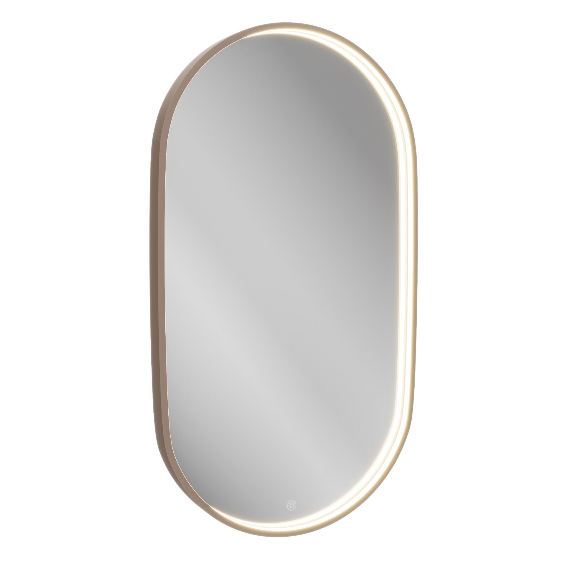 LANZET LED Spiegel 50 cm breit, Goldbronze LANZET LED Spiegel 50 cm breit, Goldbronze