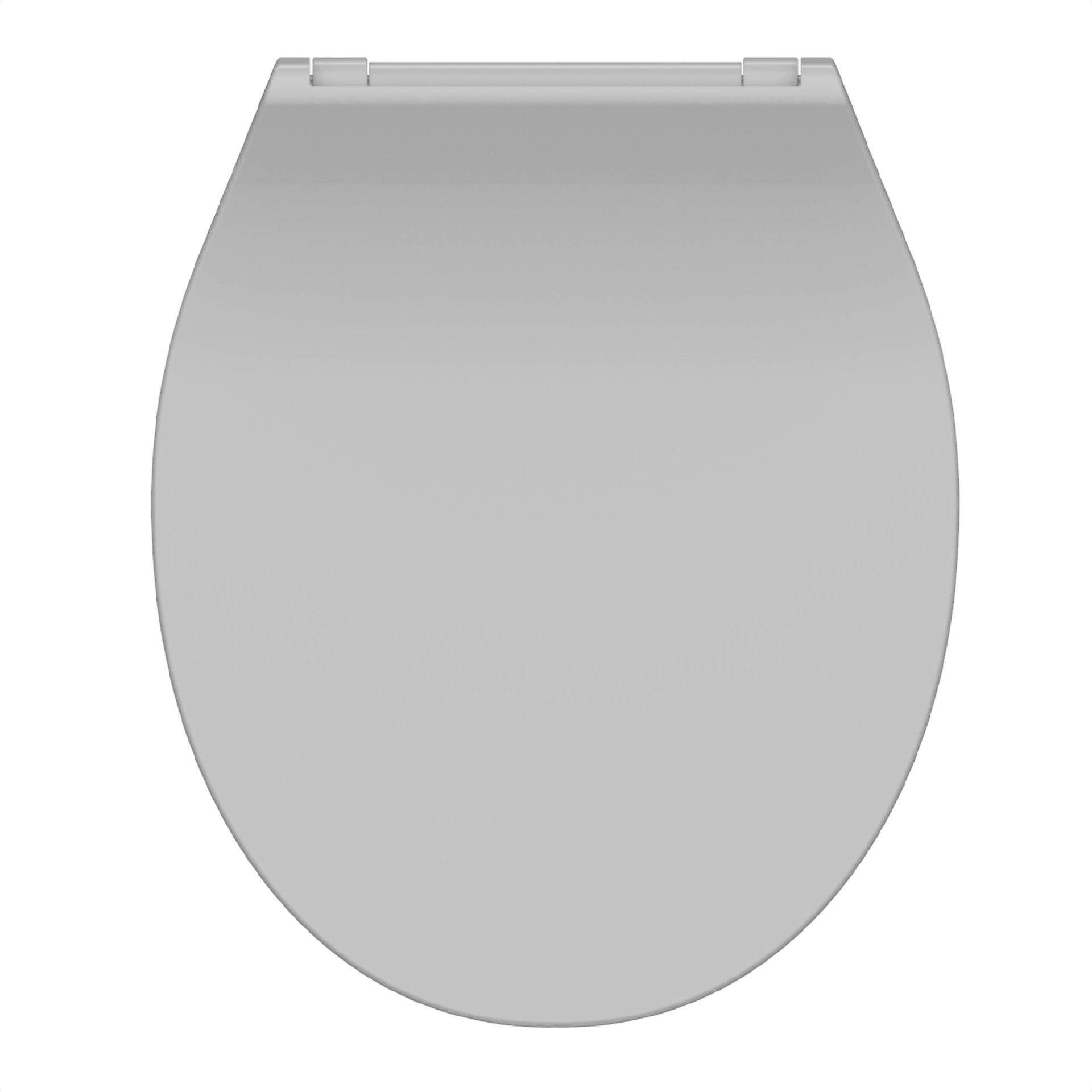 SCHÜTTE SLIM GREY WC-Sitz, Kunststoff, mit Absenkautomatik und Schnellverschluss