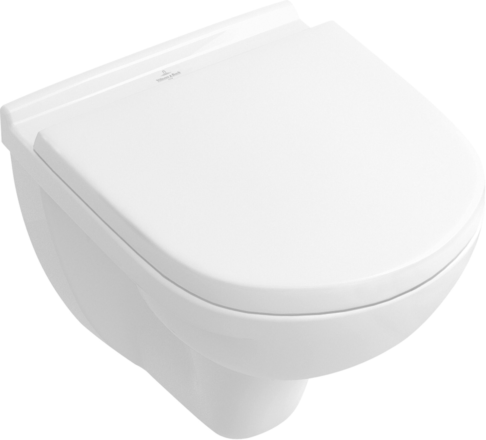 VILLEROY&BOCH O.NOVO Tiefspül-WC 36 cm breit, Weiß, spülrandlos, CeramicPlus