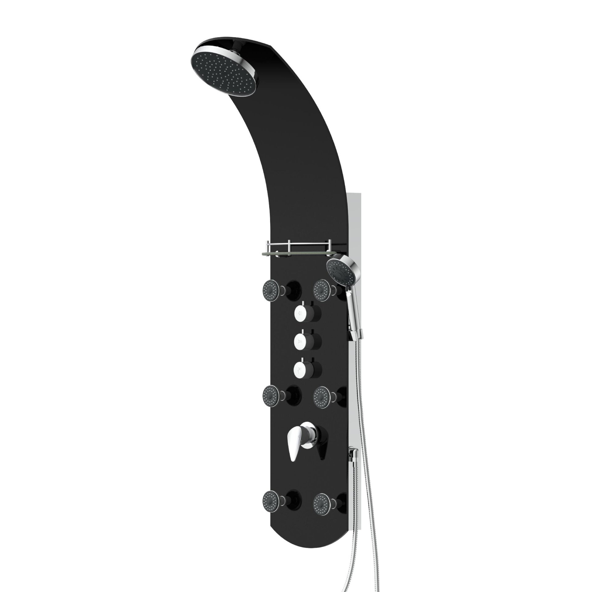 EISL KARIBIK Duschpaneel, Schwarz EISL KARIBIK Duschpaneel, Schwarz