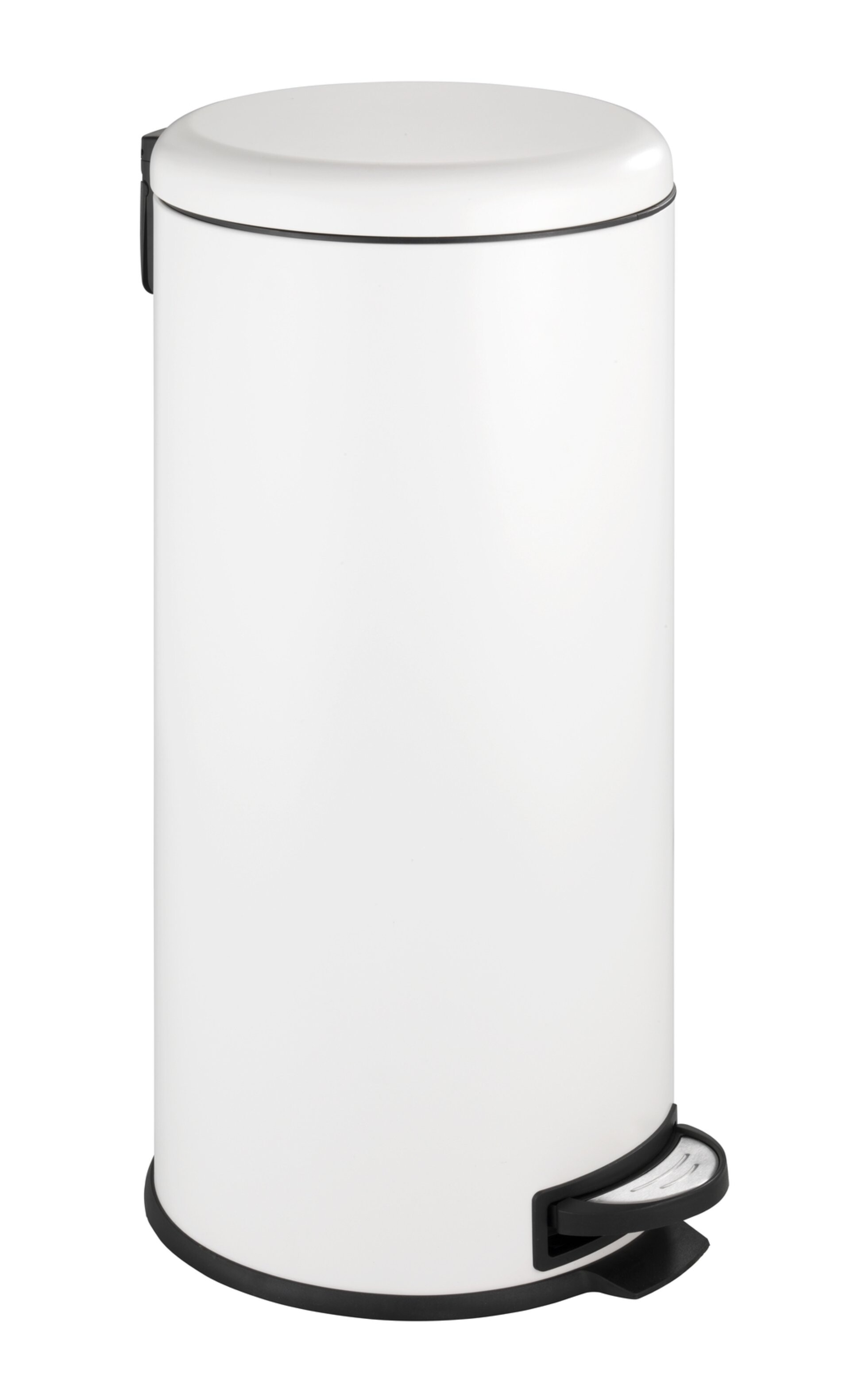 WENKO LEMAN Kosmetikeimer 30 Liter, Weiß, Easy Close