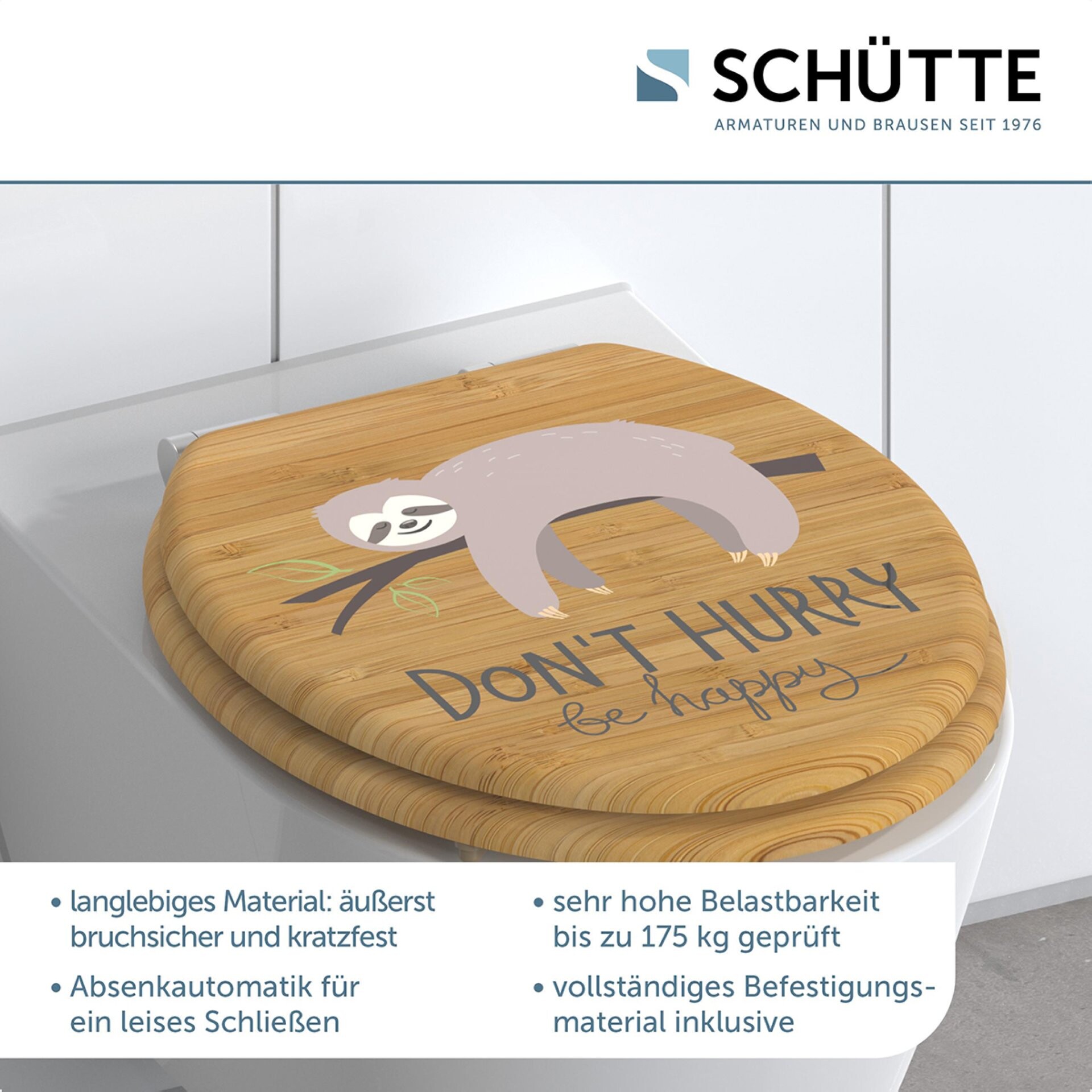 Schütte DONT HURRY WC-Sitz, mit Absenkautomatik Schütte DONT HURRY WC-Sitz, mit Absenkautomatik
