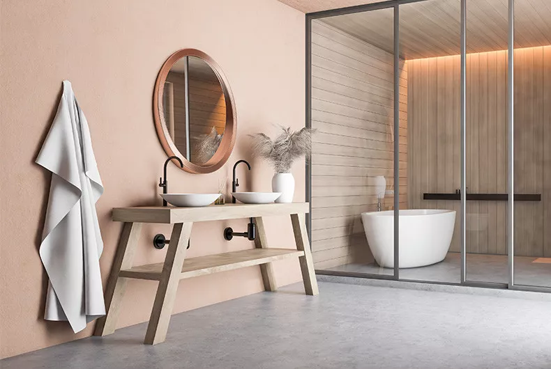 Farbe fürs Bad in Pastell Farbe fürs Bad in Pastell