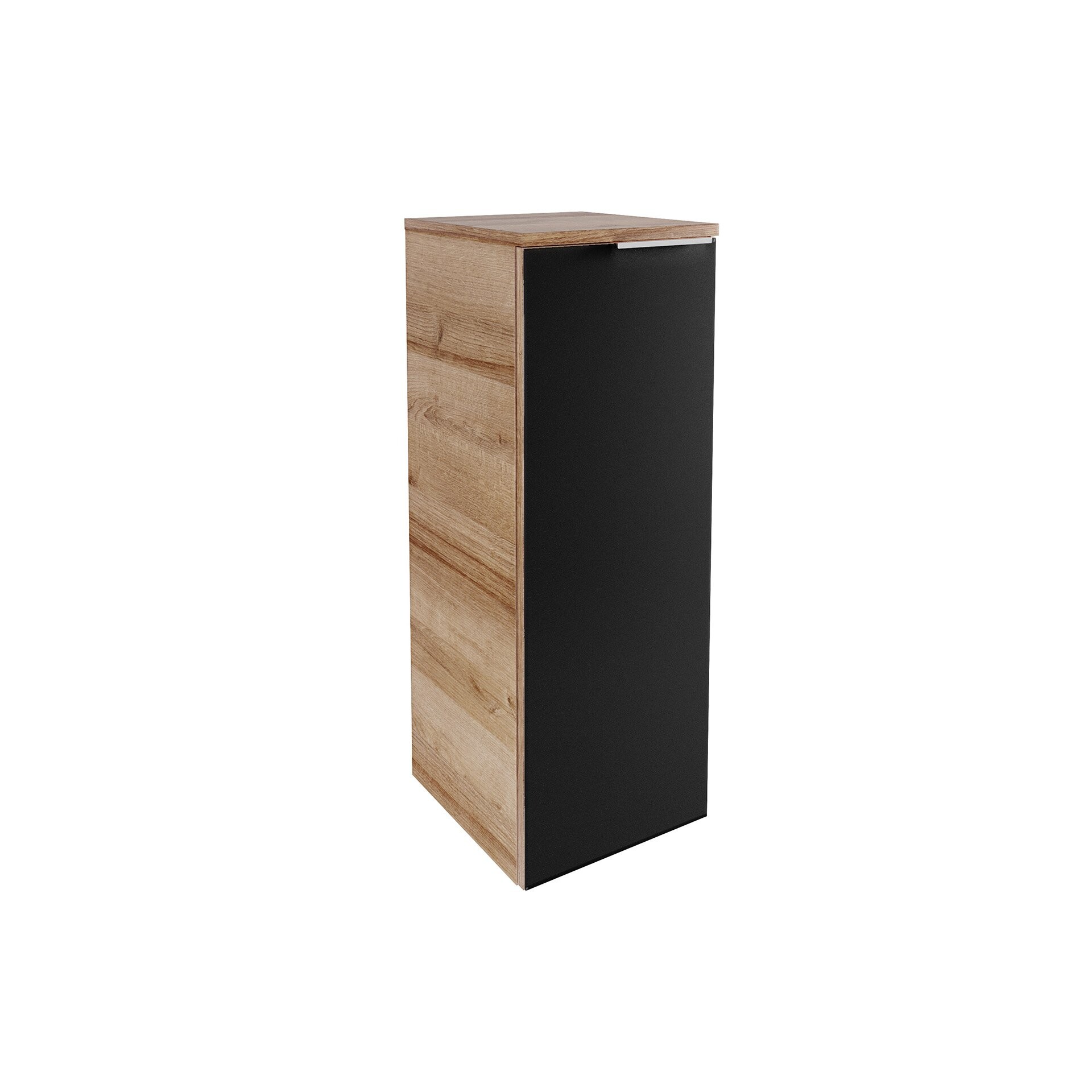 Fackelmann B.BRILLANT Midischrank, 30 cm breit, Anthrazit Glas/Braun hell Fackelmann B.BRILLANT Midischrank, 30 cm breit, Anthrazit Glas/Braun hell