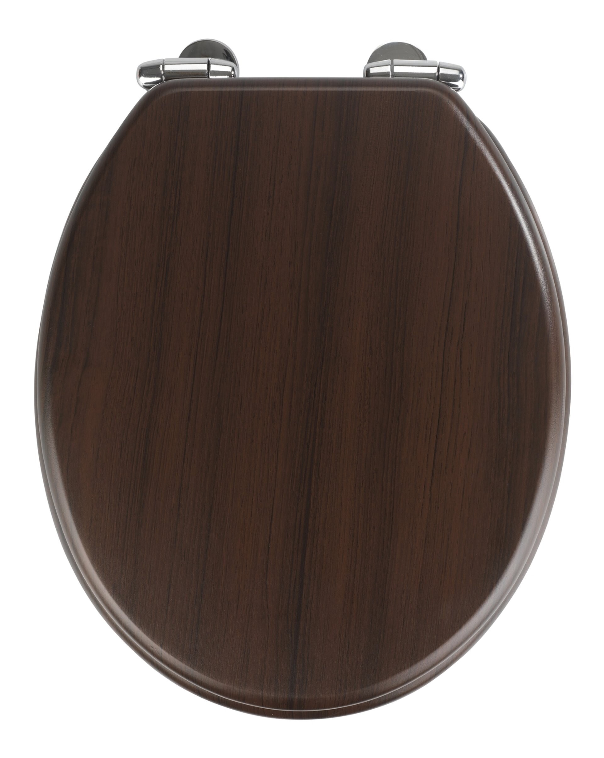 WENKO WENGE WC-Sitz, Braun, mit Absenkautomatik