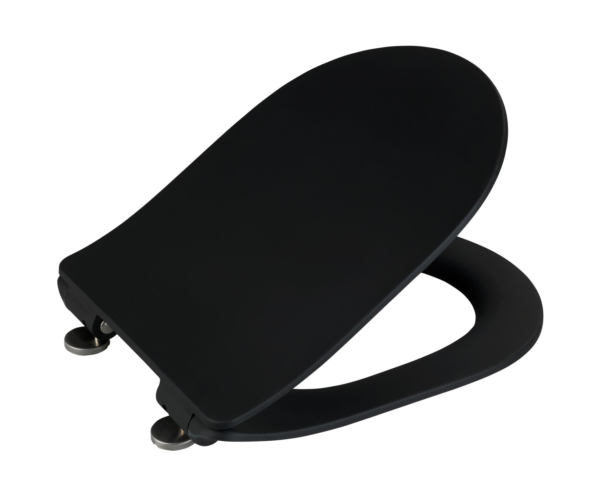 WENKO SEDILO WC-Sitz, Schwarz matt, Duroplast, mit Absenkautomatik WENKO SEDILO WC-Sitz, Schwarz matt, Duroplast, mit Absenkautomatik