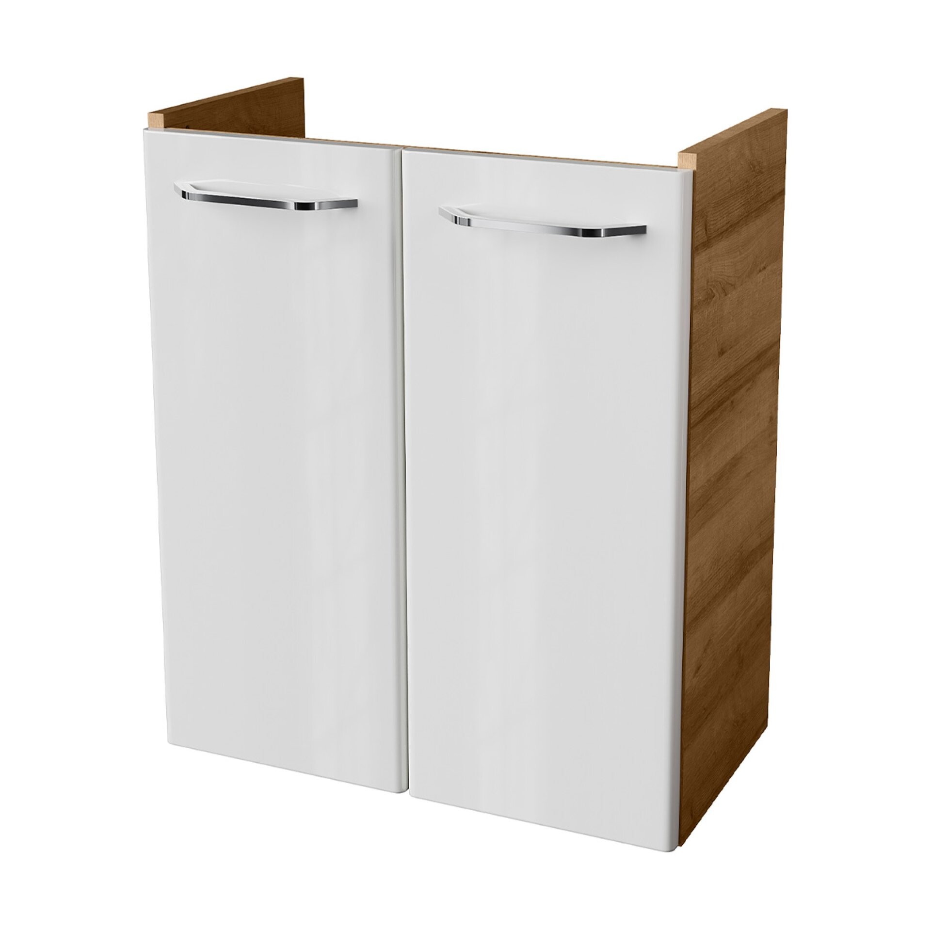 Fackelmann MILANO Waschbeckenunterschrank 52 cm, Braun hell/Weiß Fackelmann MILANO Waschbeckenunterschrank 52 cm, Braun hell/Weiß