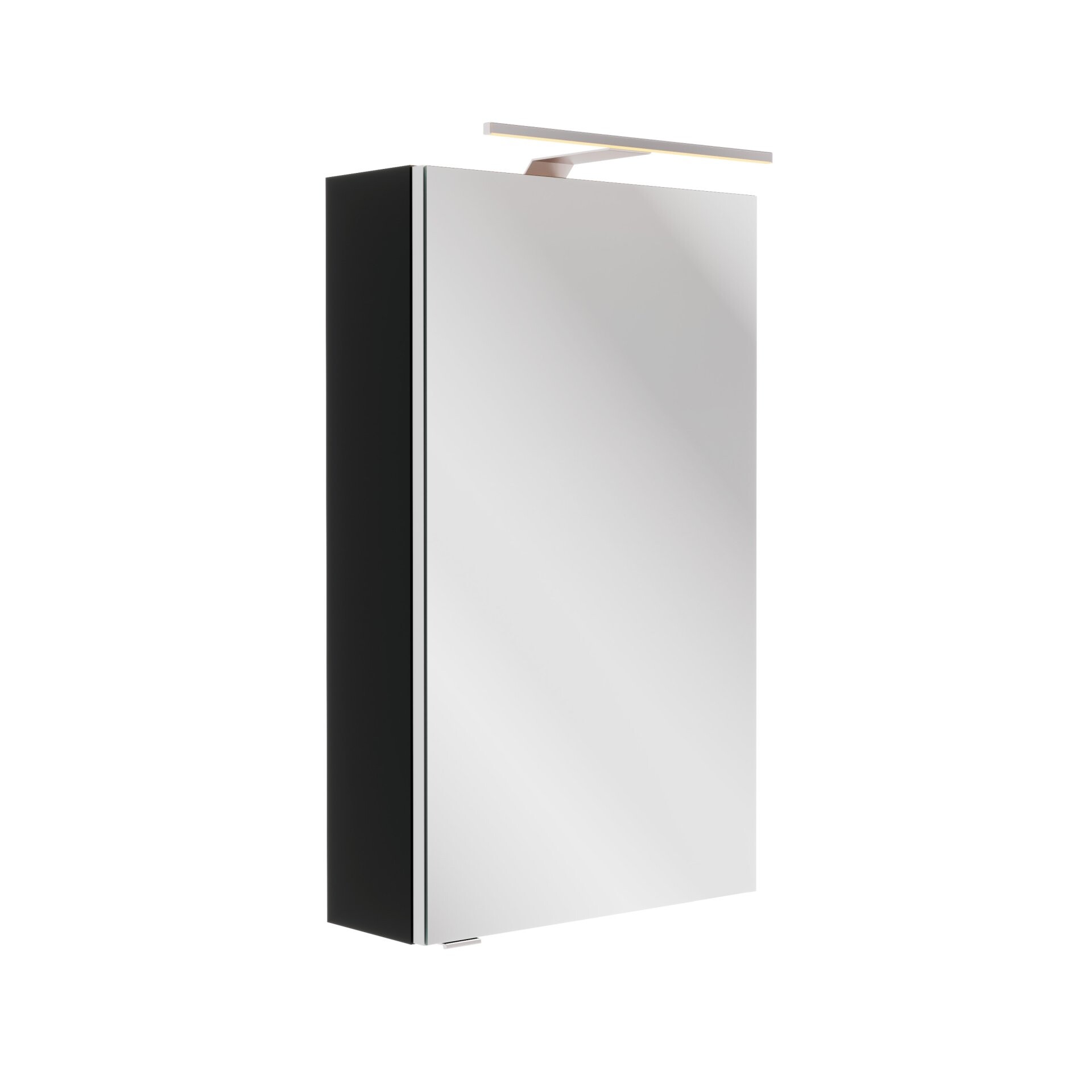 Fackelmann SBC B.PARIS Gäste-WC Spiegelschrank 40 cm, Schwarz matt, rechts Fackelmann SBC B.PARIS Gäste-WC Spiegelschrank 40 cm, Schwarz matt, rechts
