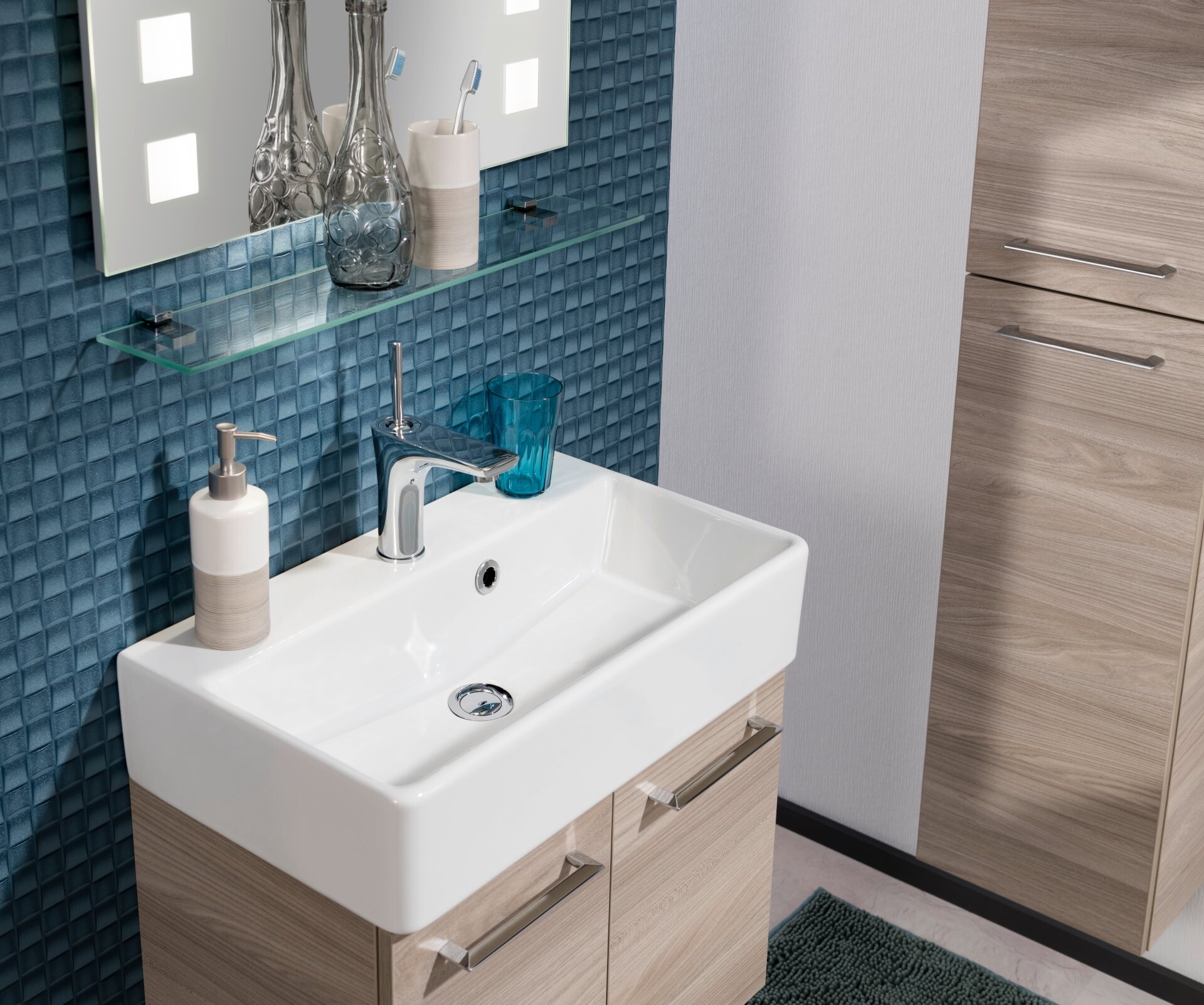 Fackelmann Waschbecken 60 cm aus Keramik Fackelmann Waschbecken 60 cm aus Keramik
