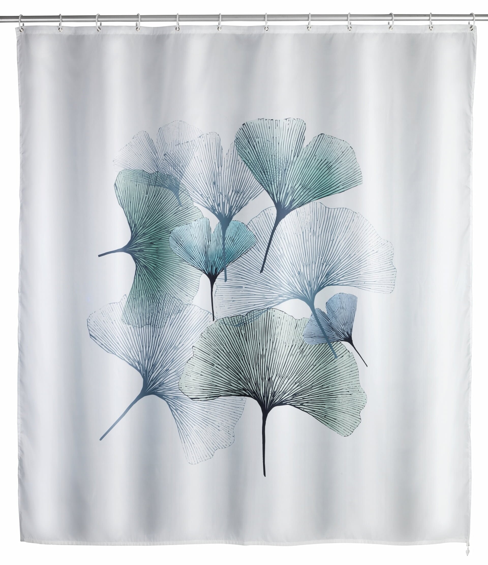 WENKO GINKGO Duschvorhang, 180 x 200 cm, Polyester, waschbar WENKO GINKGO Duschvorhang, 180 x 200 cm, Polyester, waschbar