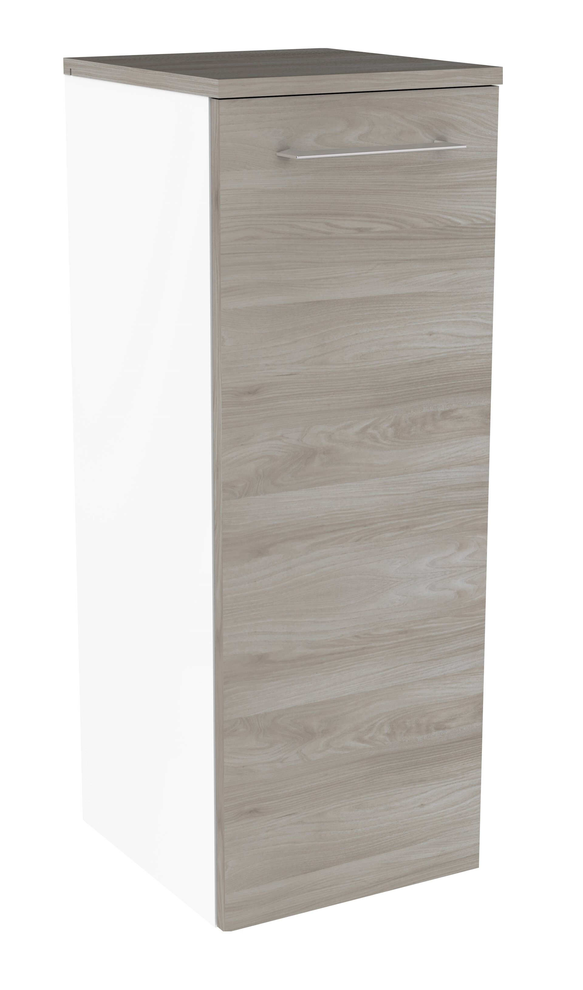 Fackelmann LIMA Midischrank 30 cm, Weiß/Braun Fackelmann LIMA Midischrank 30 cm, Weiß/Braun