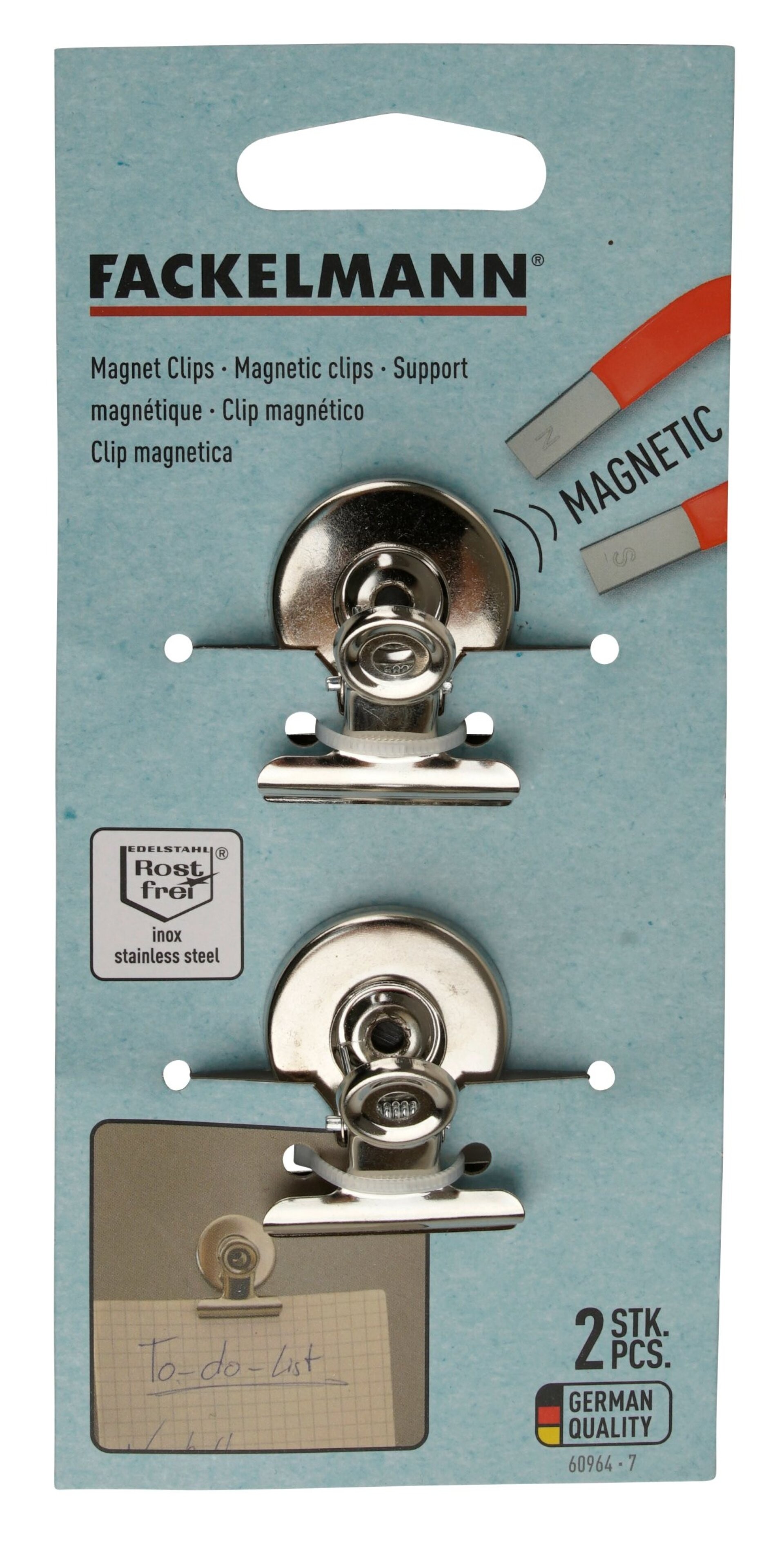 Fackelmann Magnetclip 2er-Set Fackelmann Magnetclip 2er-Set