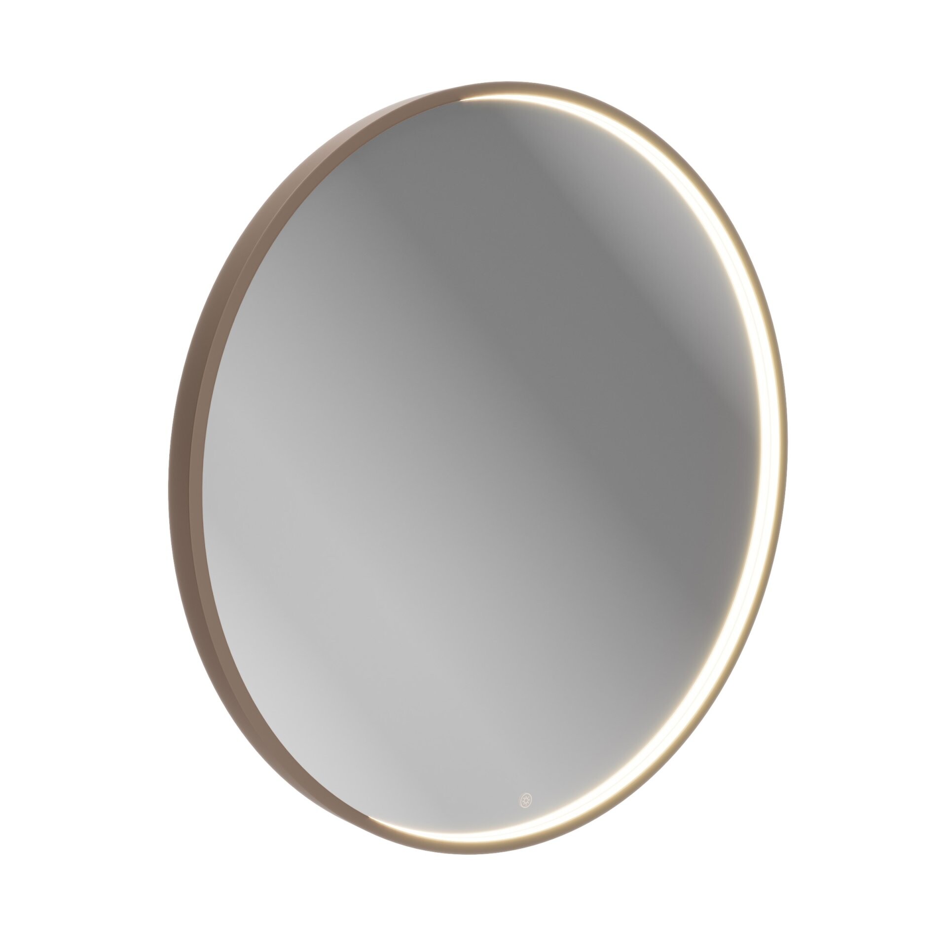 LANZET LED Spiegel Ø 80 cm, Goldbronze LANZET LED Spiegel Ø 80 cm, Goldbronze