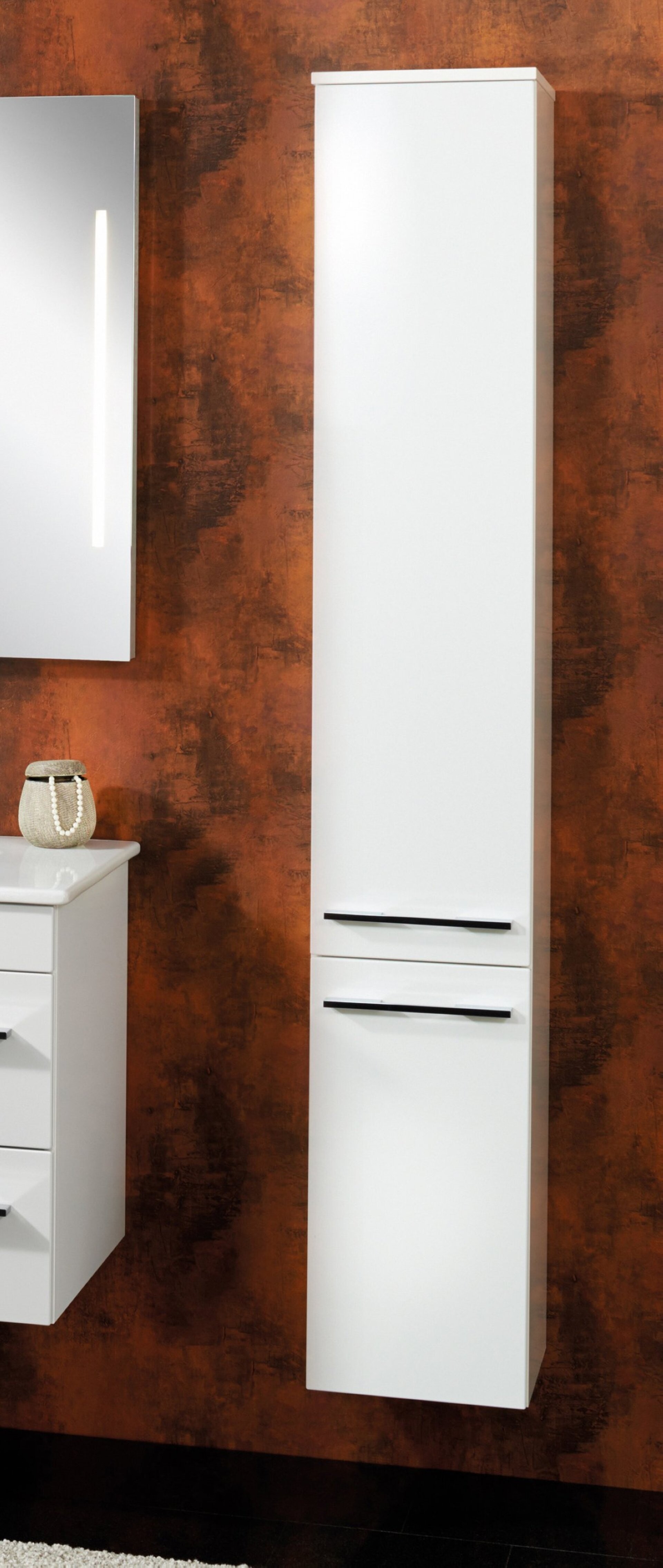 Lanzet Hochschrank 30 cm, rechts, Weiß Lanzet Hochschrank 30 cm, rechts, Weiß