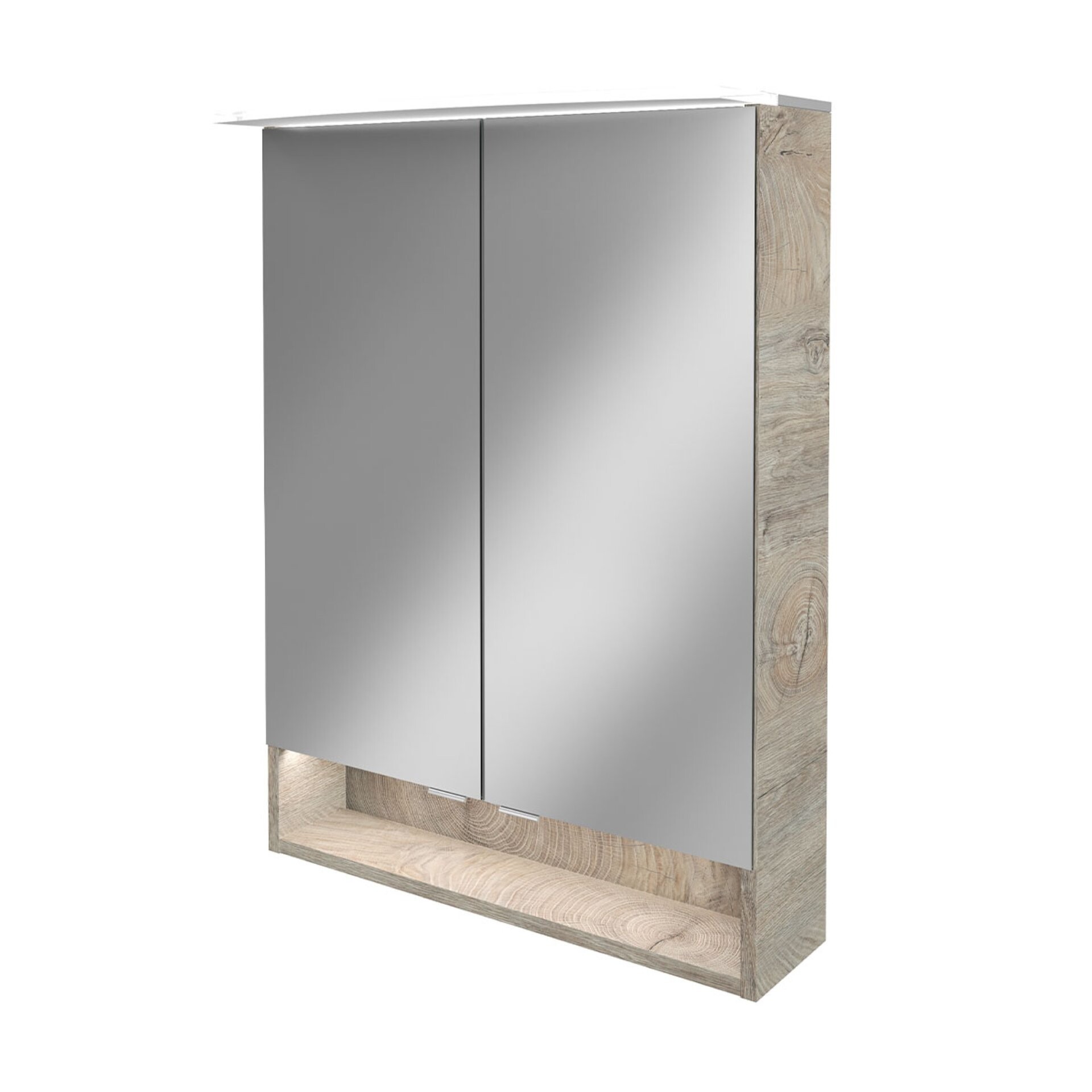Fackelmann B.STYLE Spiegelschrank, 60 cm breit, Grau Fackelmann B.STYLE Spiegelschrank, 60 cm breit, Grau