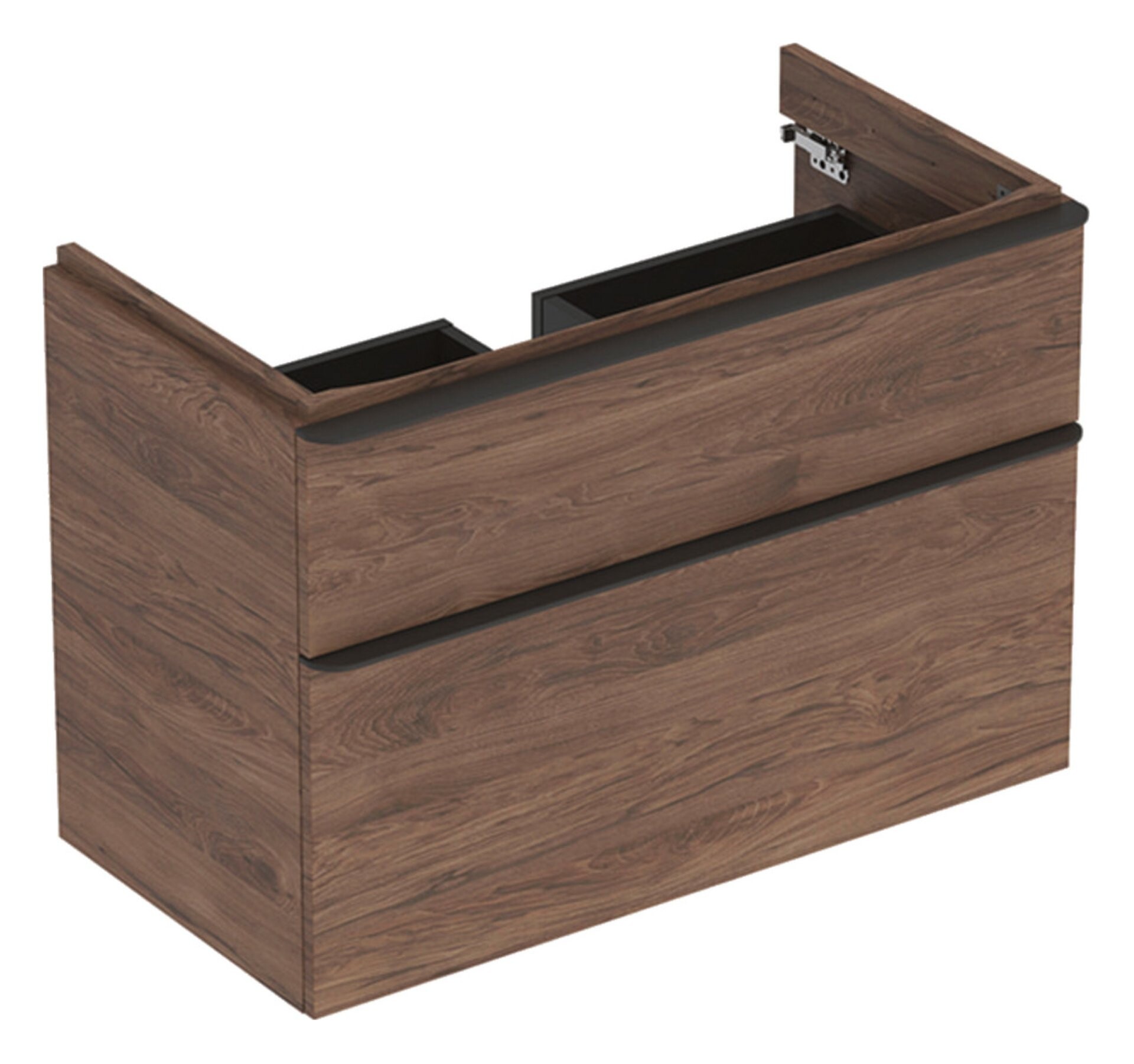 GEBERIT SMYLE SQUARE Waschbeckenunterschrank 88,4 cm breit, Braun dunkel GEBERIT SMYLE SQUARE Waschbeckenunterschrank 88,4 cm breit, Braun dunkel