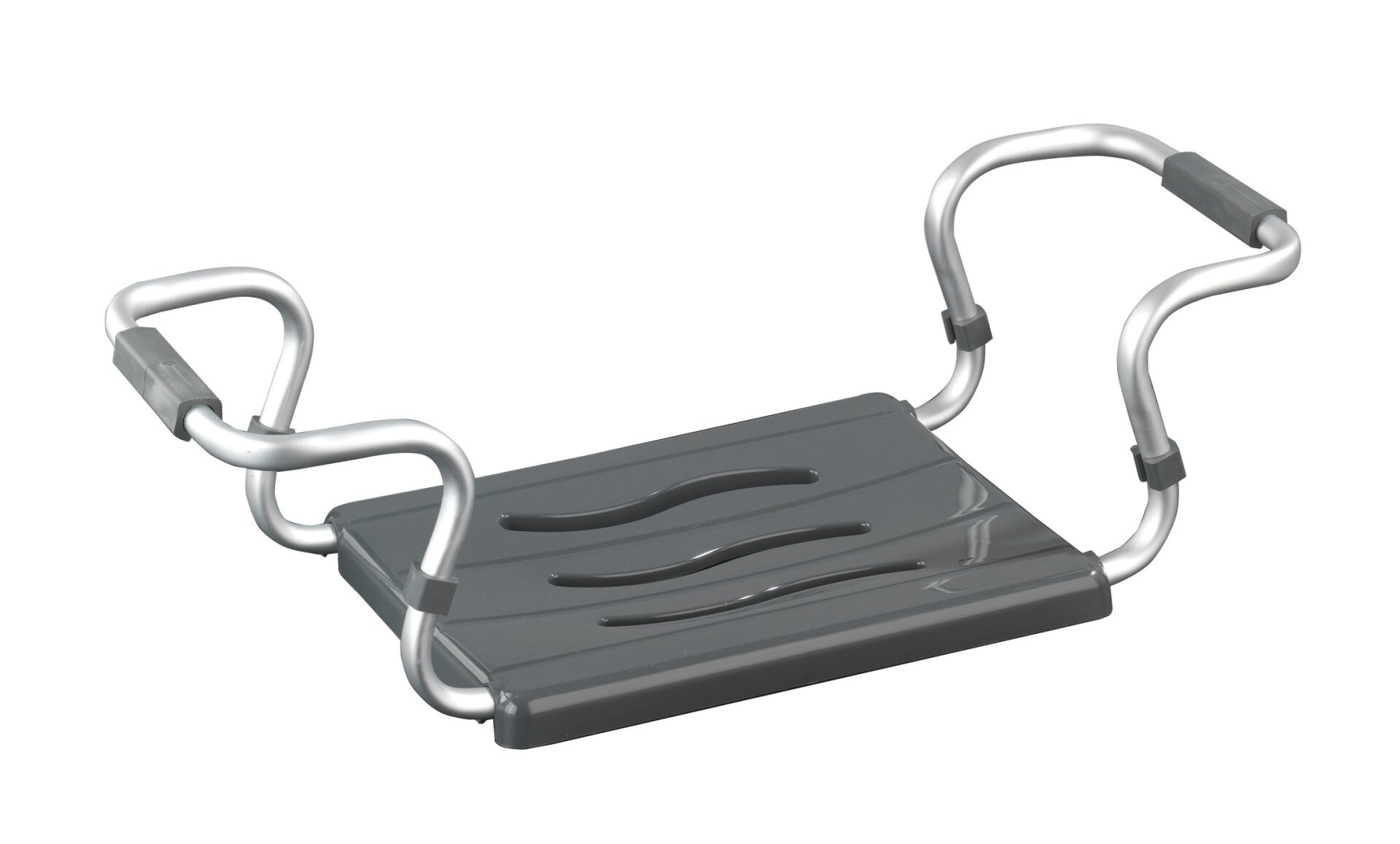 WENKO Badewannensitz Secura Silber, ausziehbar, 150 kg Tragkraft