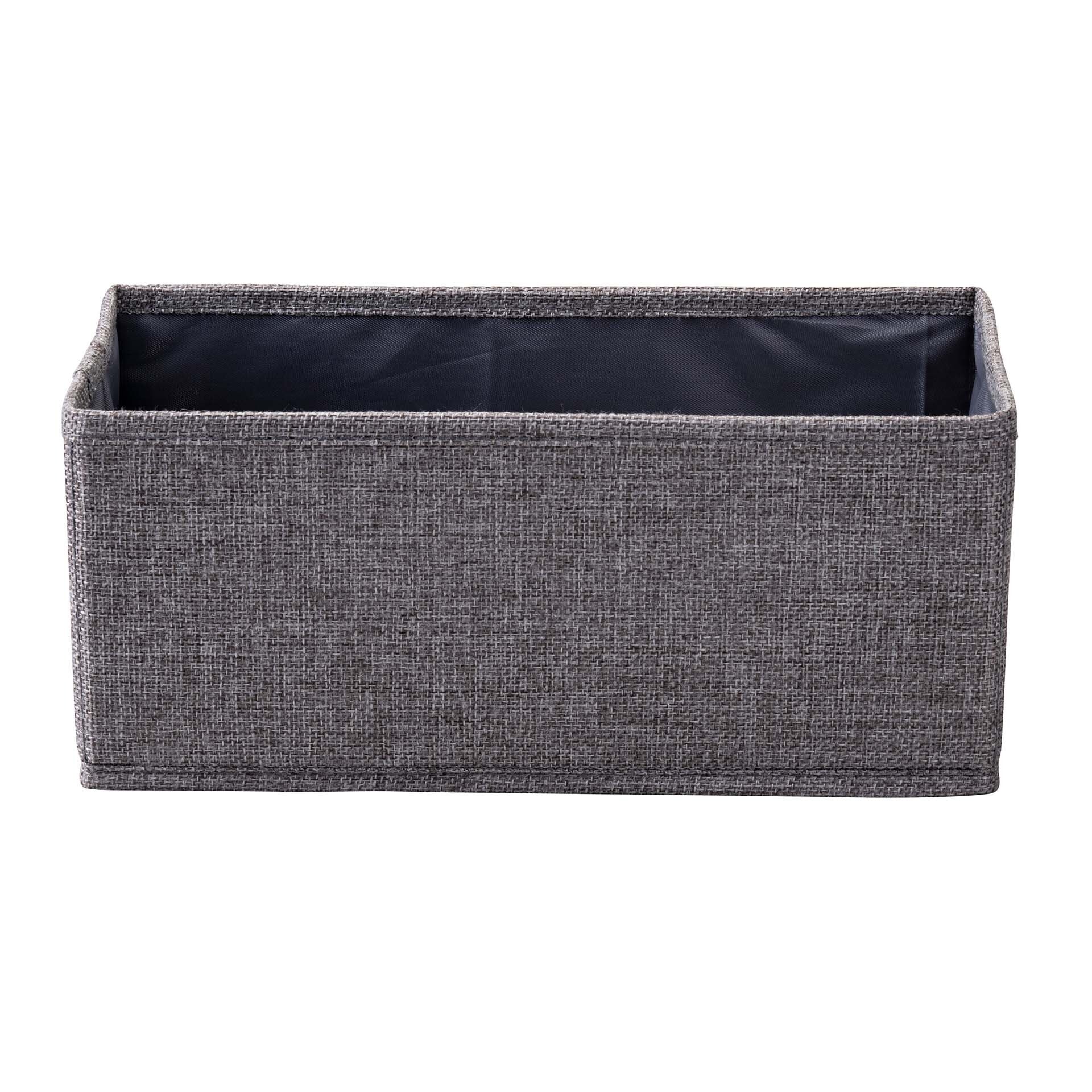 Fackelmann Aufbewahrungskorb 28 cm, Grau, faltbar Fackelmann Aufbewahrungskorb 28 cm, Grau, faltbar