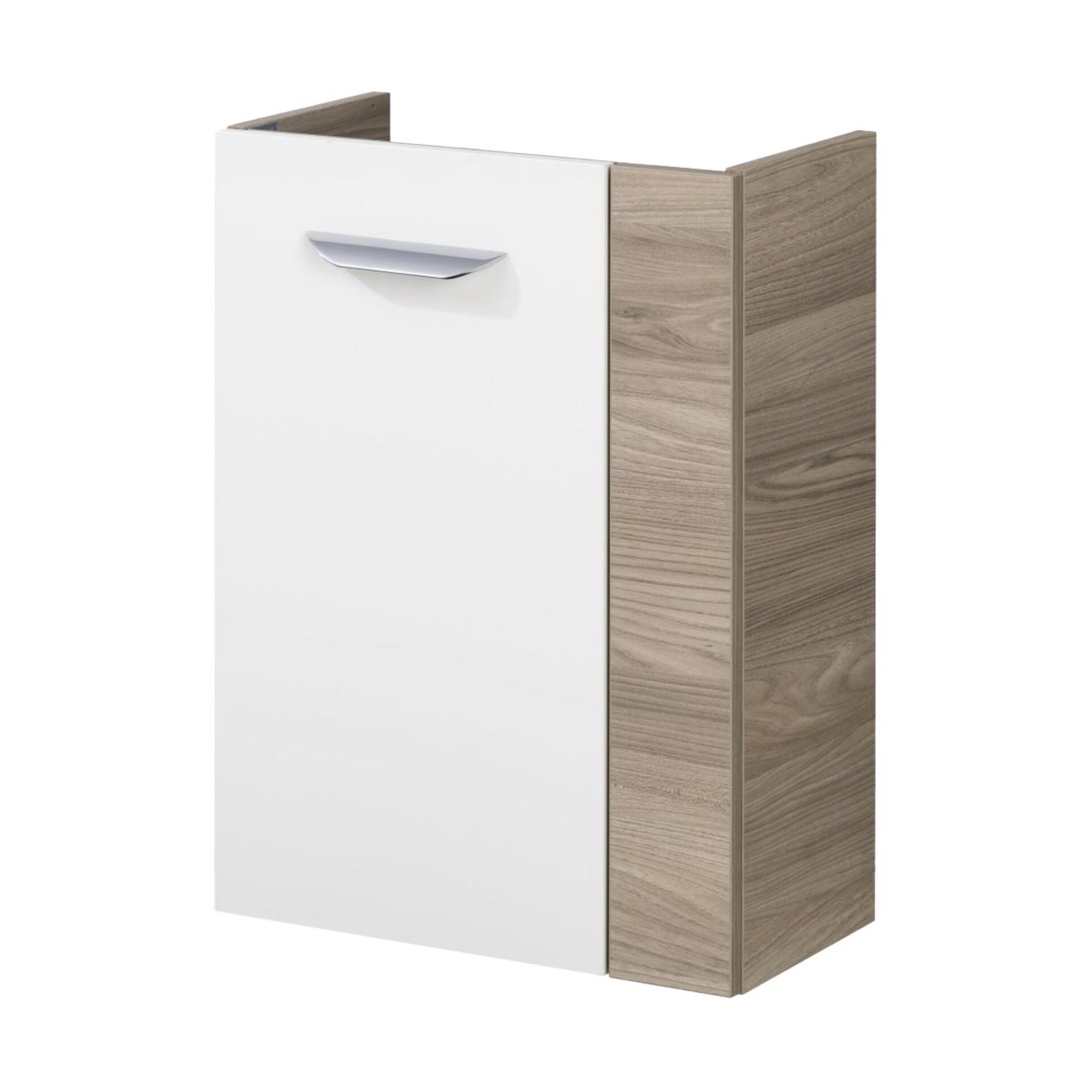 Fackelmann SBC LUXOR Waschbeckenunterschrank 45 cm, Braun hell/Weiß, links Fackelmann SBC LUXOR Waschbeckenunterschrank 45 cm, Braun hell/Weiß, links