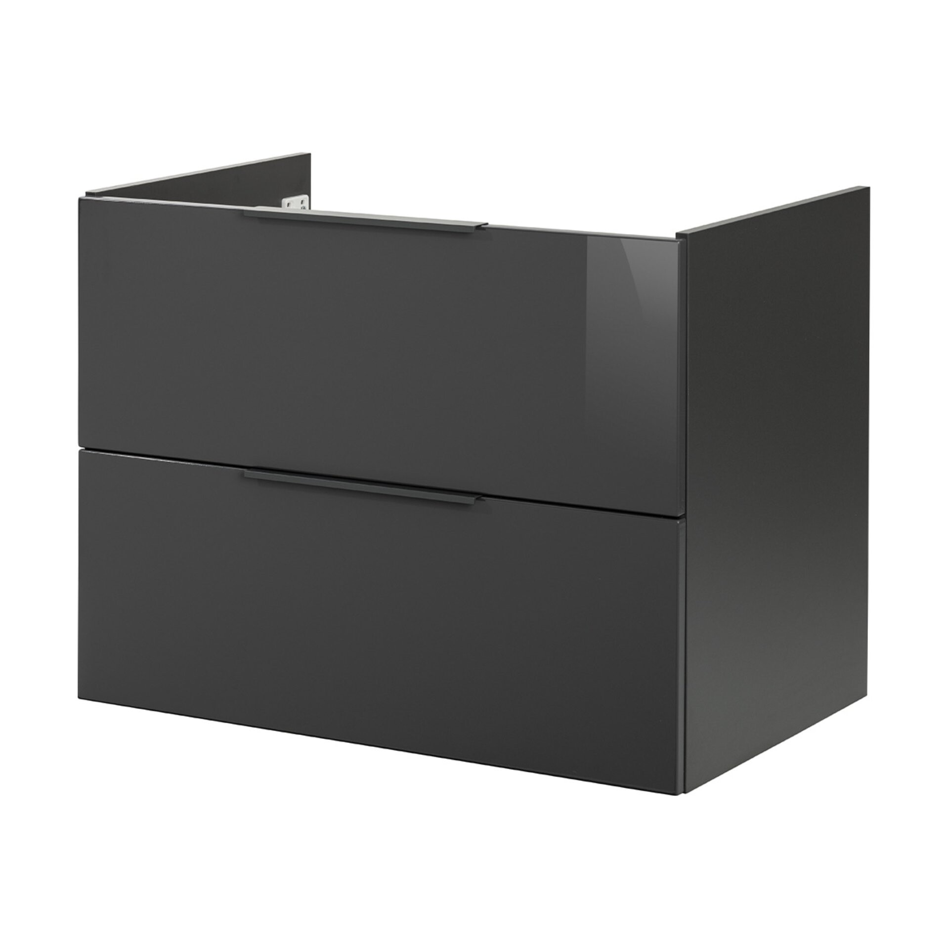 Fackelmann LUNA Waschbeckenunterschrank 80cm, Schwarz/Anthrazit Fackelmann LUNA Waschbeckenunterschrank 80cm, Schwarz/Anthrazit
