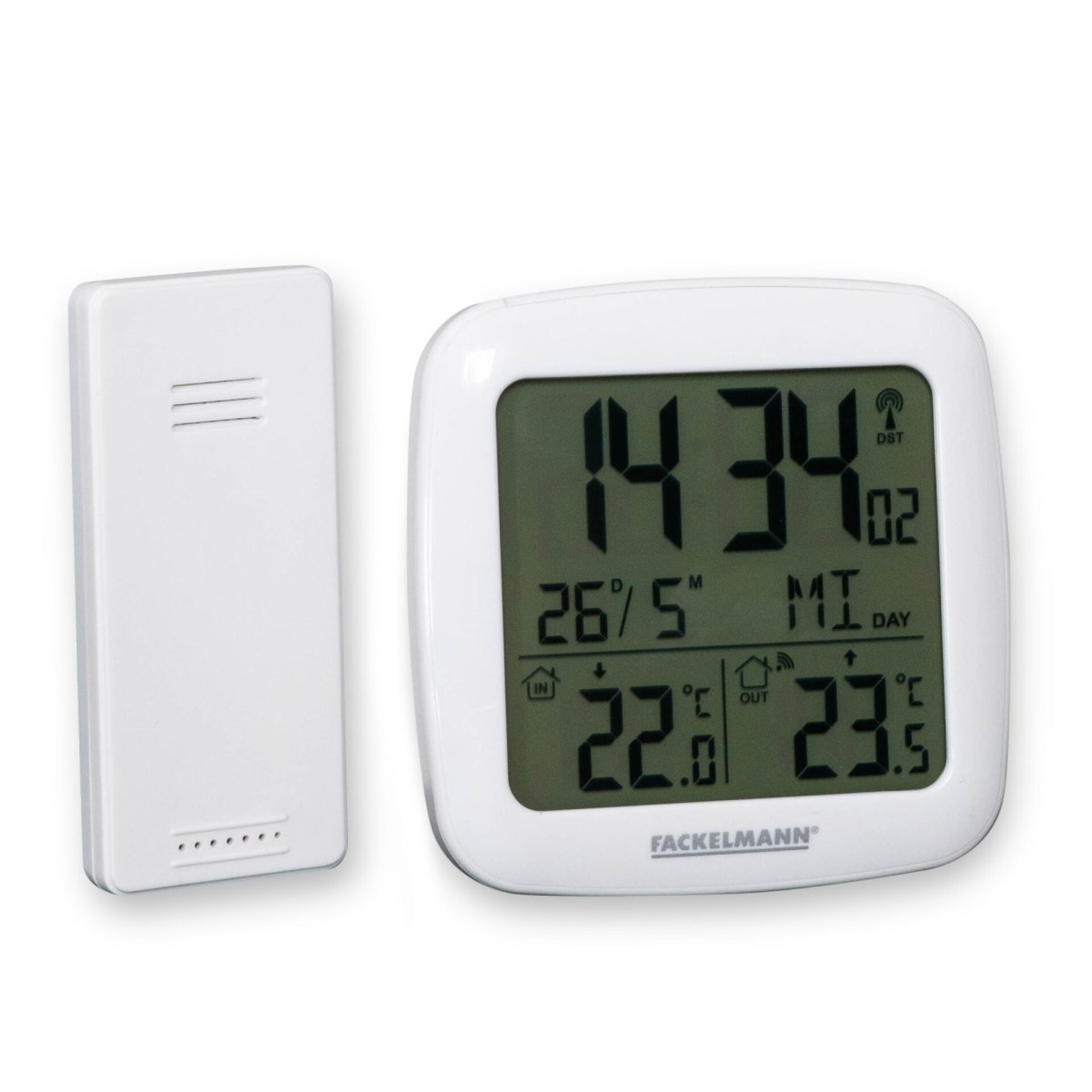 Fackelmann Digital Thermometer Funkuhr Box Fackelmann Digital Thermometer Funkuhr Box