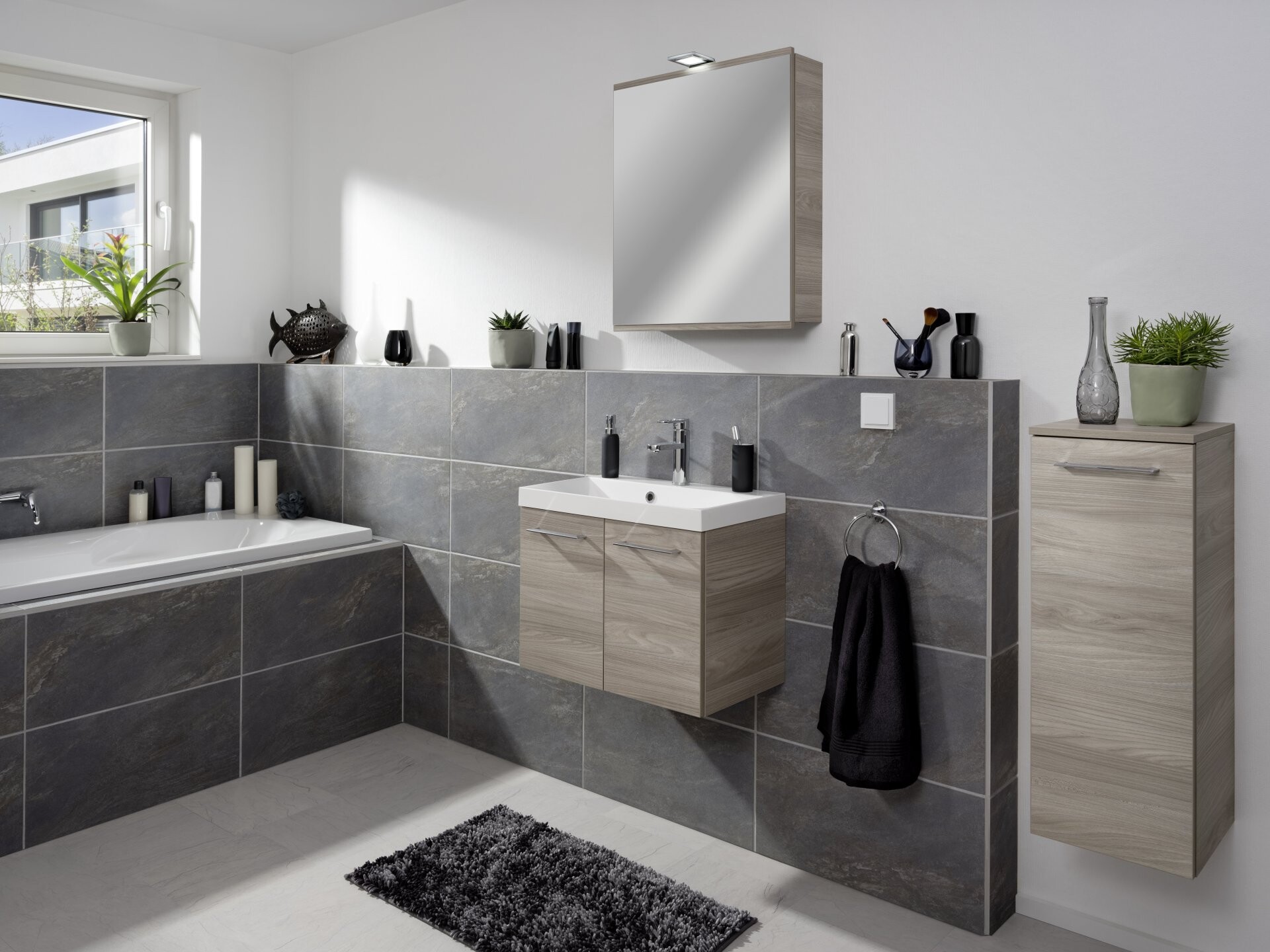 Fackelmann LIMA Badmöbelset 2-teilig, 60 cm breit, Braun Fackelmann LIMA Badmöbelset 2-teilig, 60 cm breit, Braun