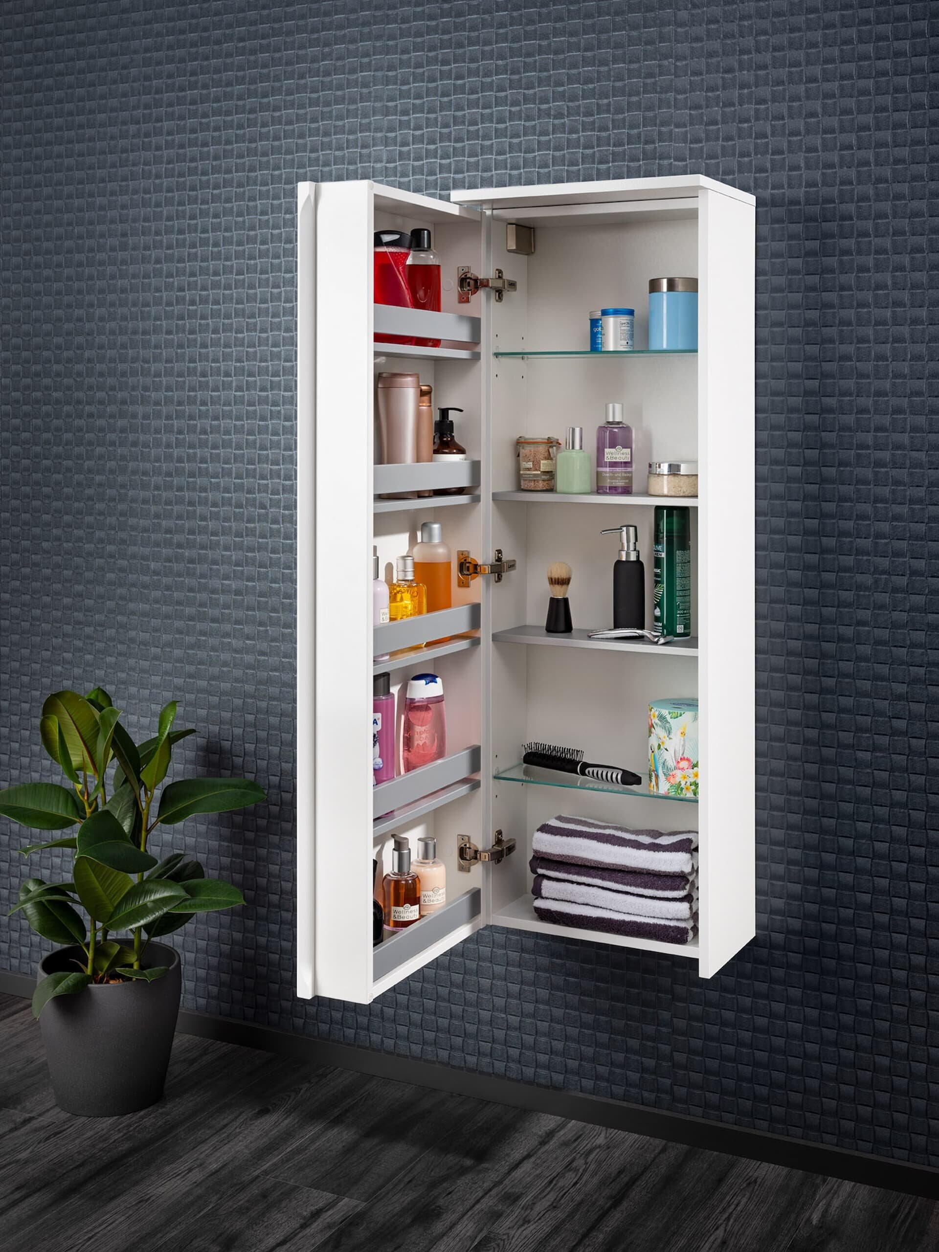 Lanzet Kofferschrank 40,5 cm, Weiß, links Lanzet Kofferschrank 40,5 cm, Weiß, links