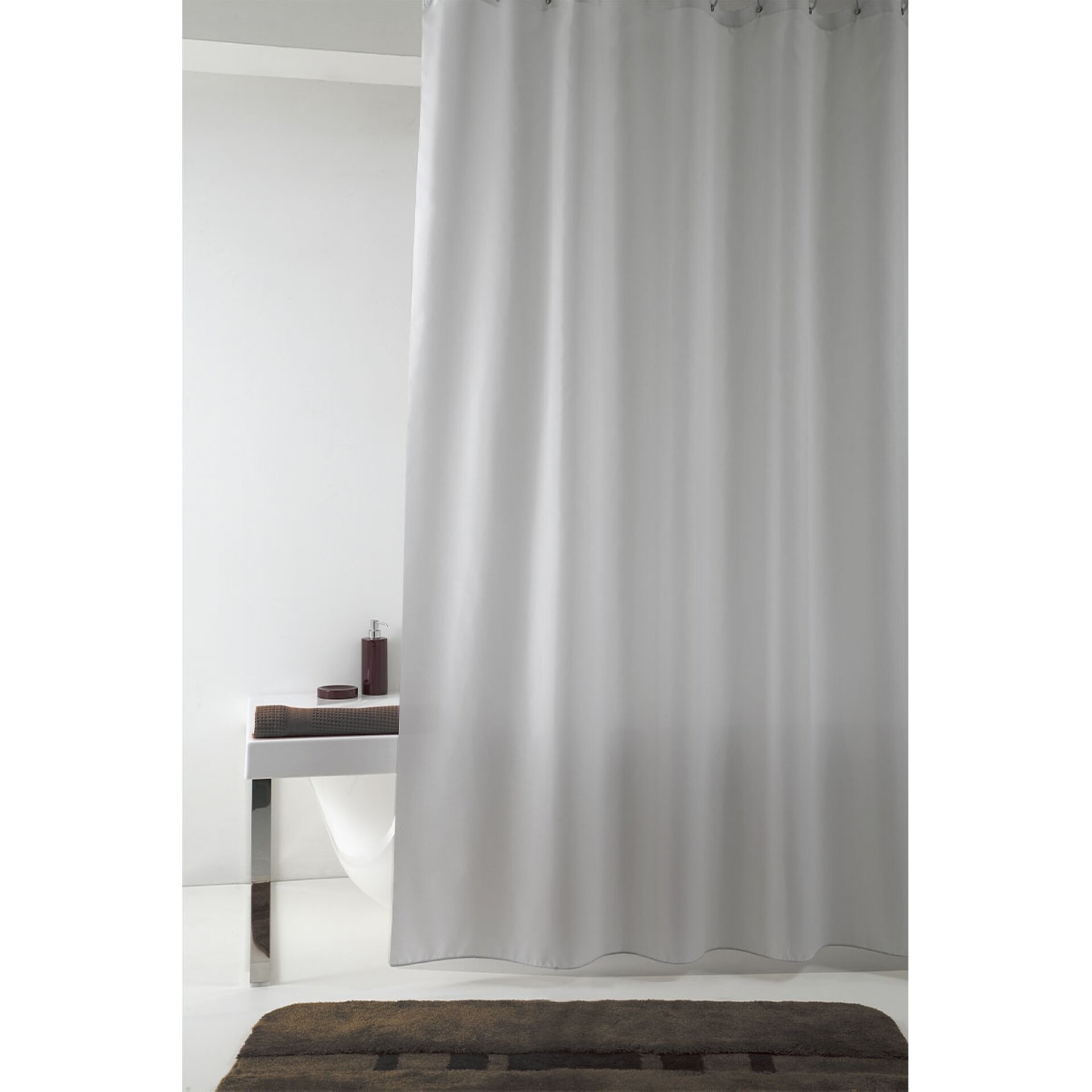 GRUND IMPRESSA Duschvorhang 120 x 200 cm, Grau GRUND IMPRESSA Duschvorhang 120 x 200 cm, Grau