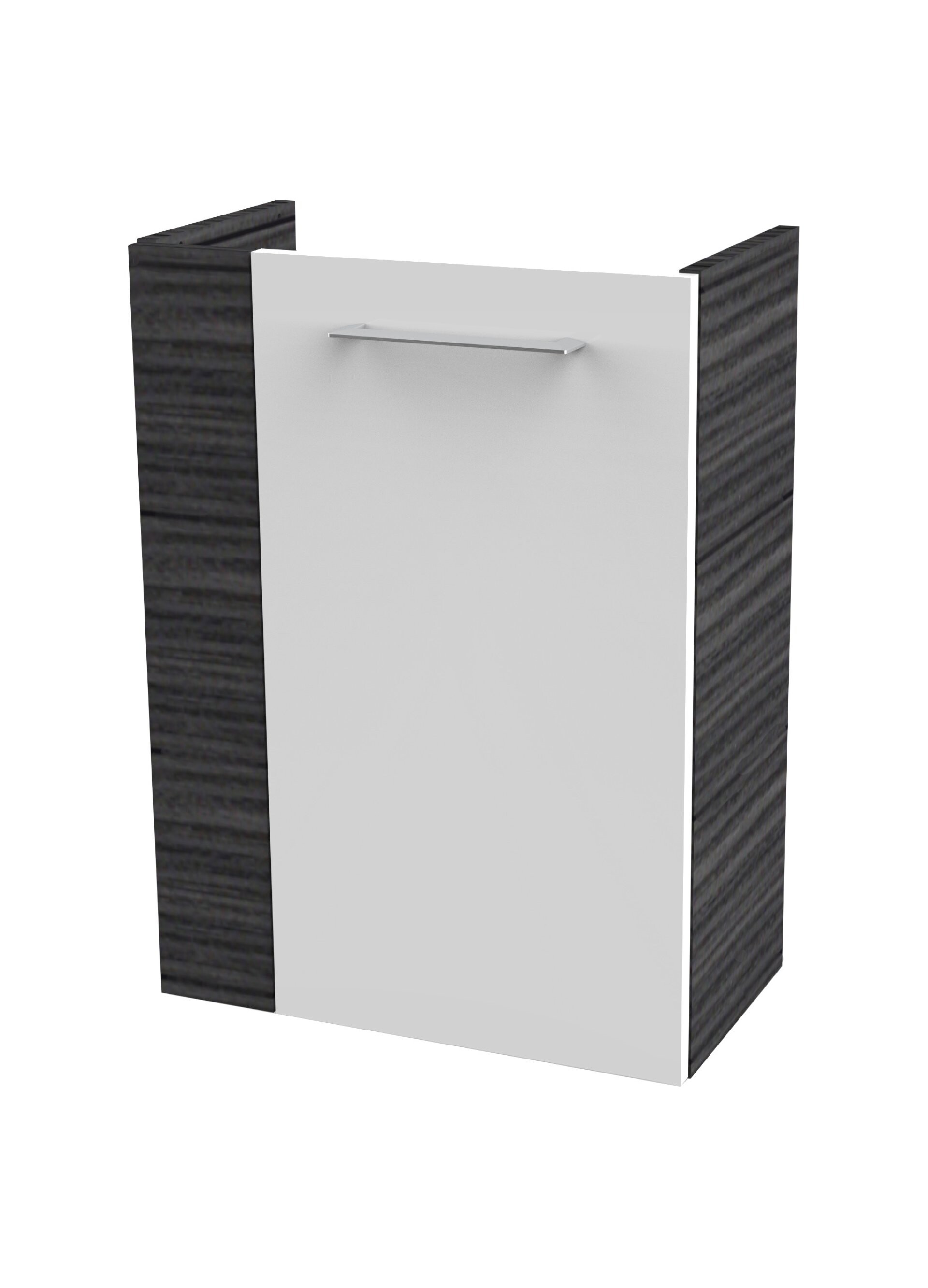 Fackelmann SBC B. PERFEKT Waschbeckenunterschrank 45 cm, Anthrazit Holzoptik/Weiß, rechts Fackelmann SBC B. PERFEKT Waschbeckenunterschrank 45 cm, Anthrazit Holzoptik/Weiß, rechts