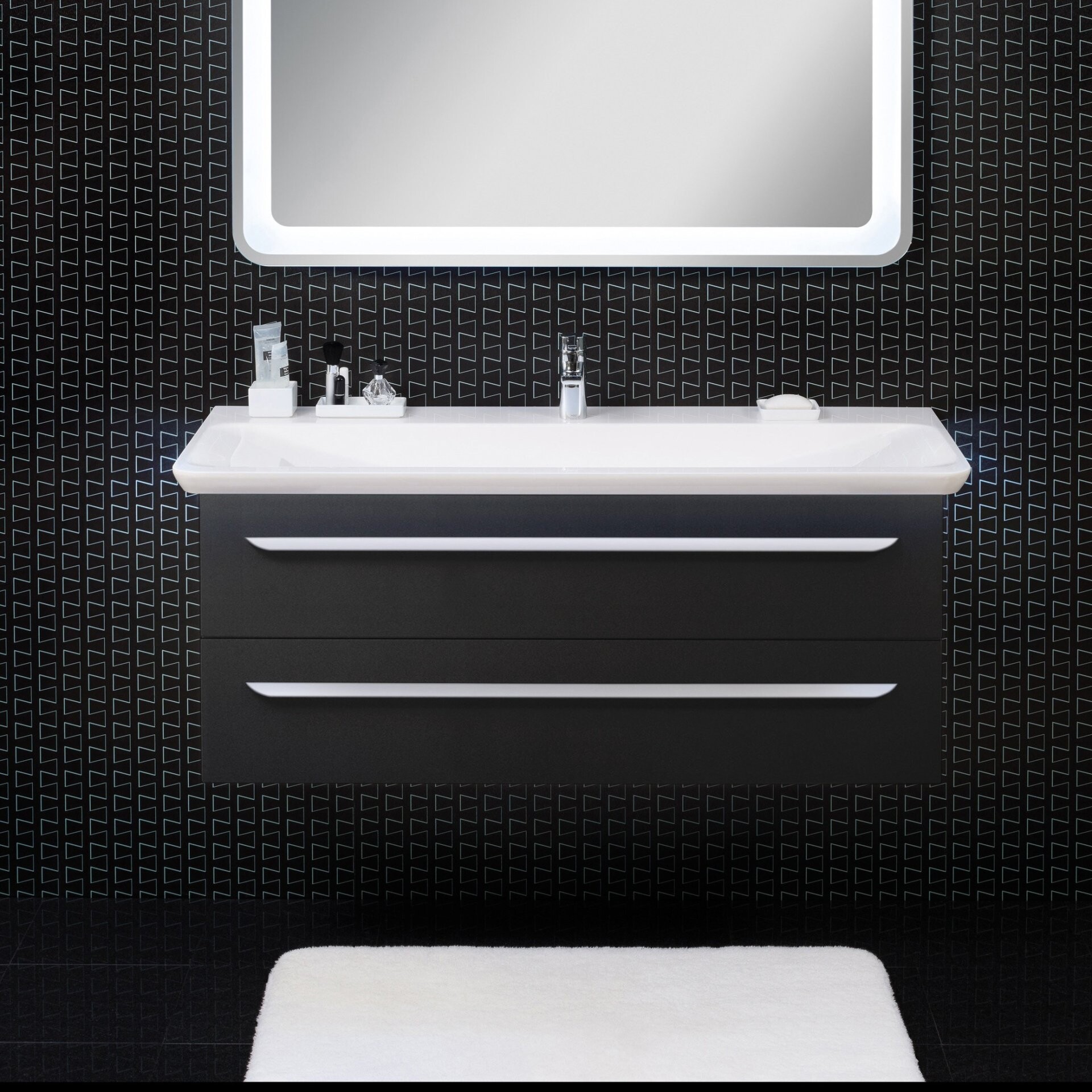 Lanzet M9 Waschtischunterschrank 120 cm Anthrazit Lanzet M9 Waschtischunterschrank 120 cm Anthrazit