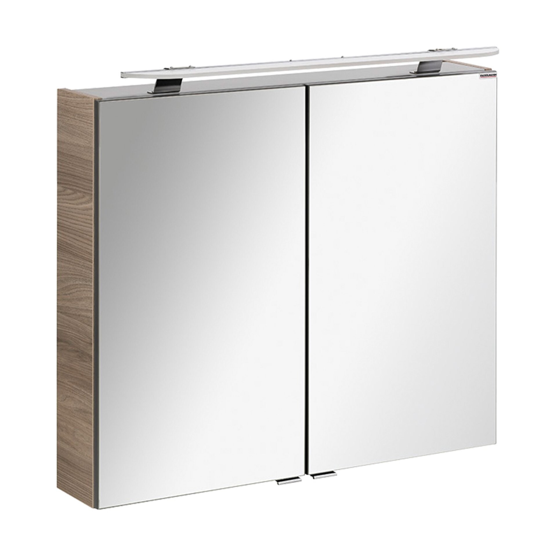 Fackelmann LUXOR LED Spiegelschrank 80 cm, Braun hell Fackelmann LUXOR LED Spiegelschrank 80 cm, Braun hell