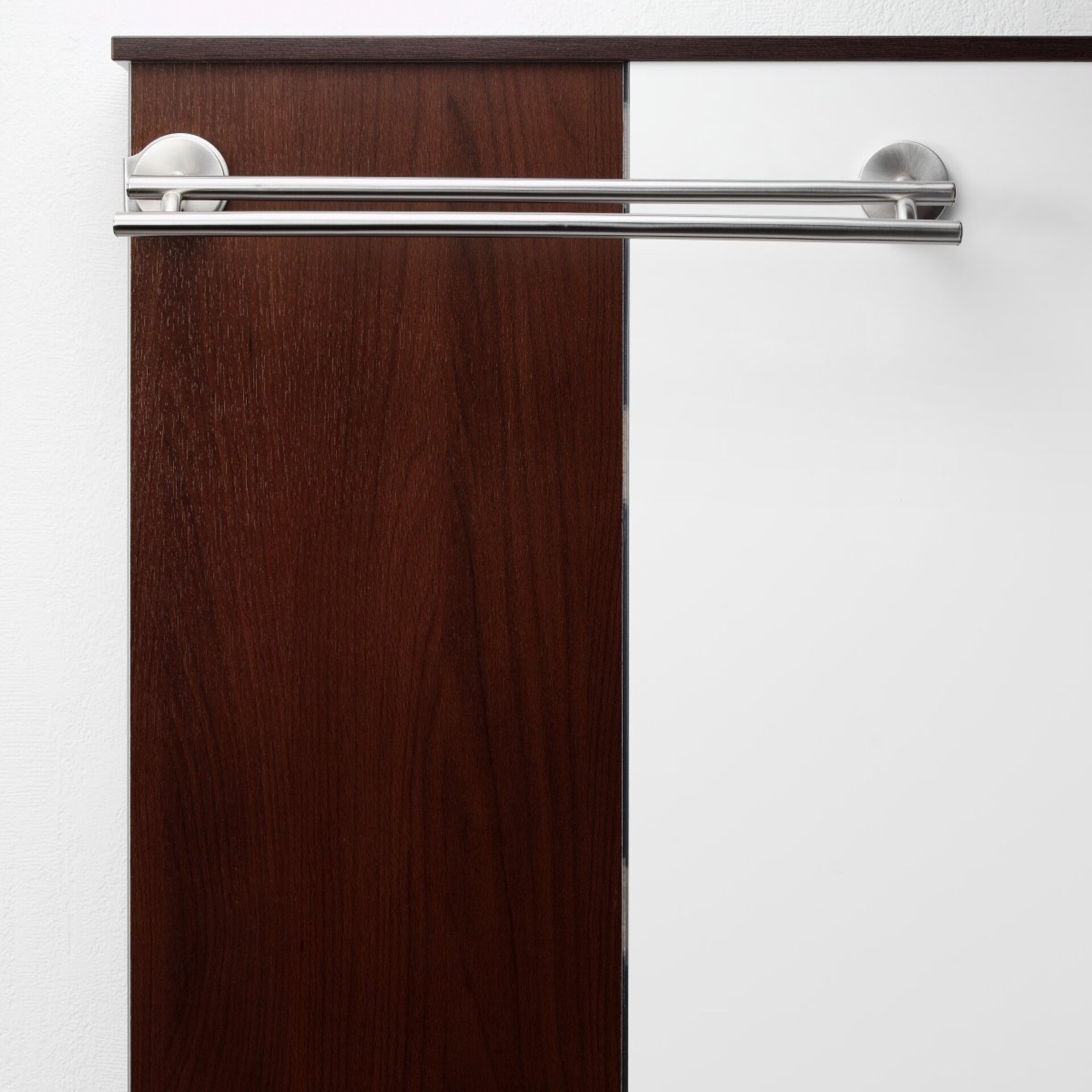 Fackelmann FUSION Handtuchhalter/Reling doppelt, Edelstahloptik Fackelmann FUSION Handtuchhalter/Reling doppelt, Edelstahloptik