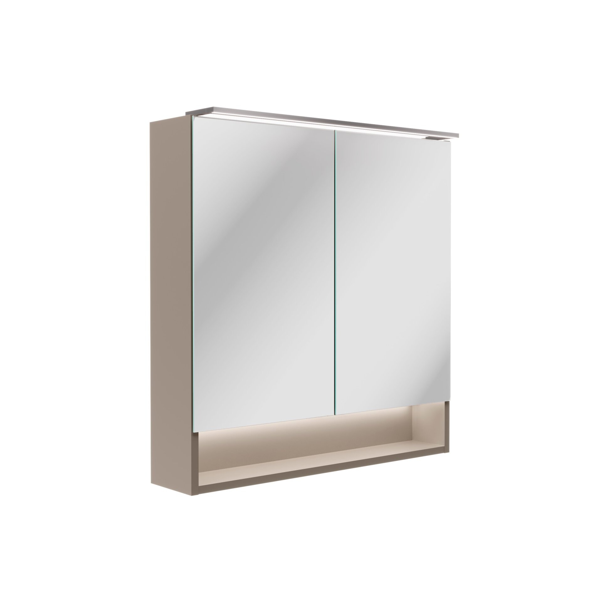 Fackelmann B.PARIS LED-Spiegelschrank 70 cm breit, Grau
