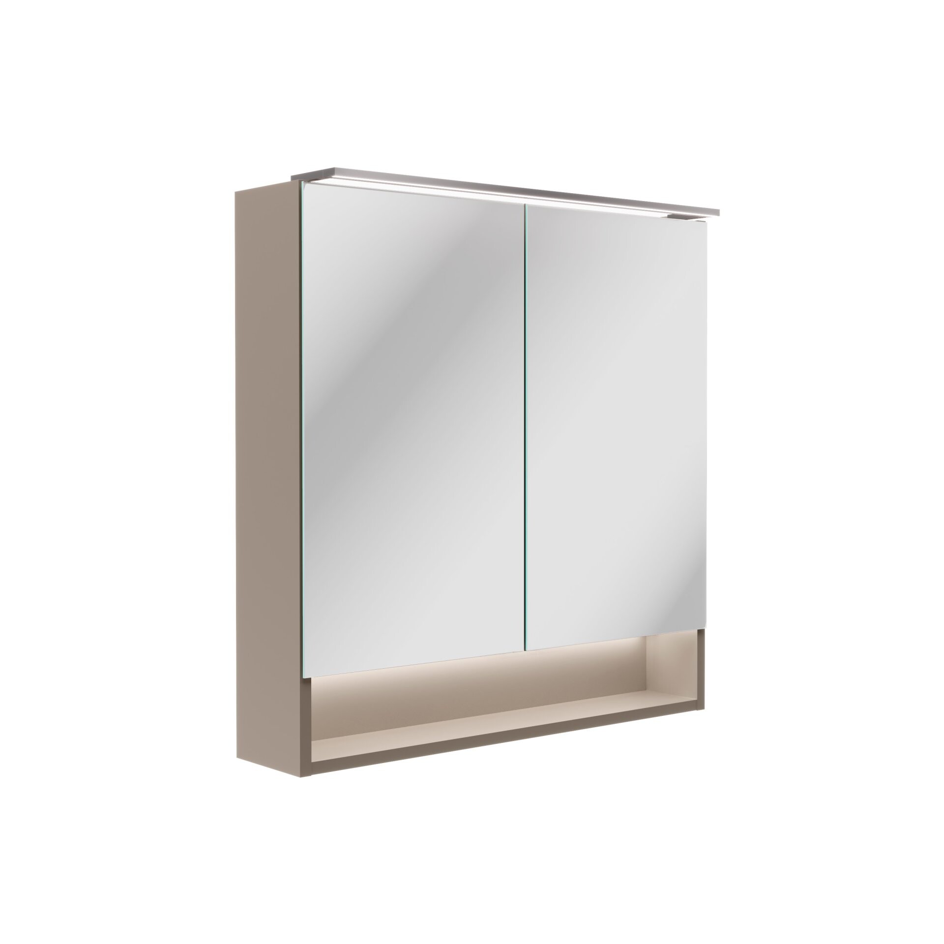 Fackelmann B.PARIS LED-Spiegelschrank 70 cm breit, Grau Fackelmann B.PARIS LED-Spiegelschrank 70 cm breit, Grau