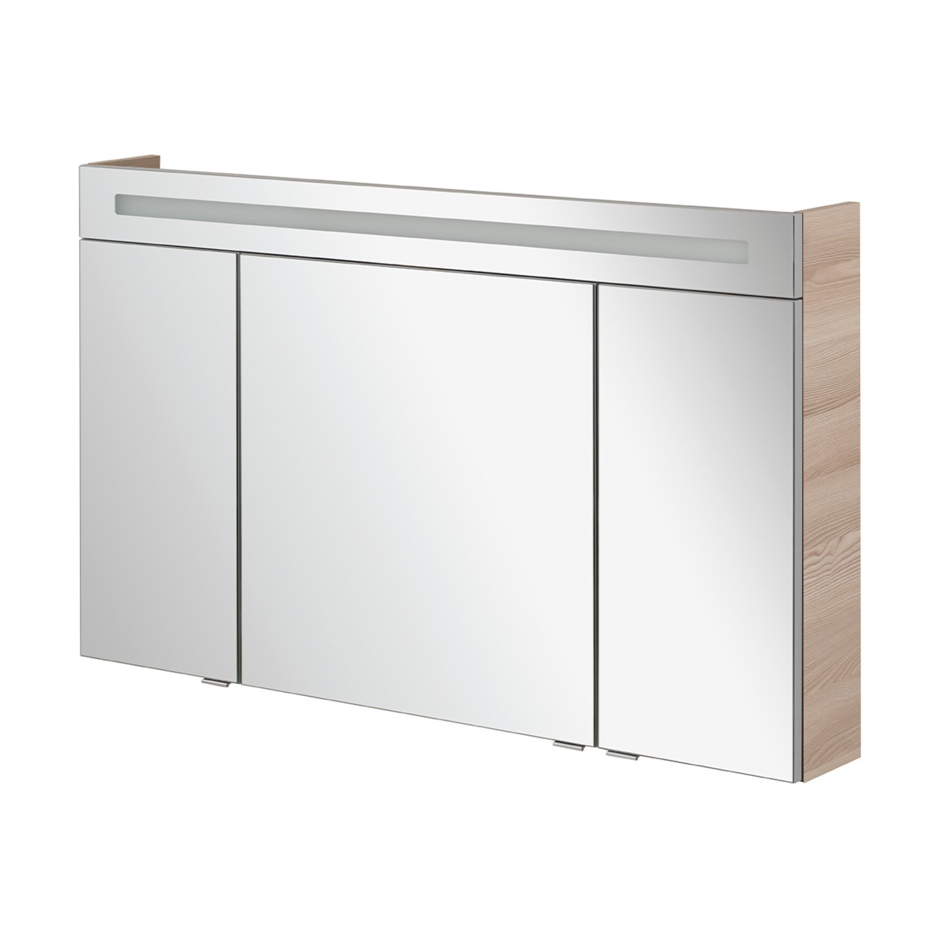 Fackelmann B.CLEVER LED Spiegelschrank 120 cm Braun hell Fackelmann B.CLEVER LED Spiegelschrank 120 cm Braun hell