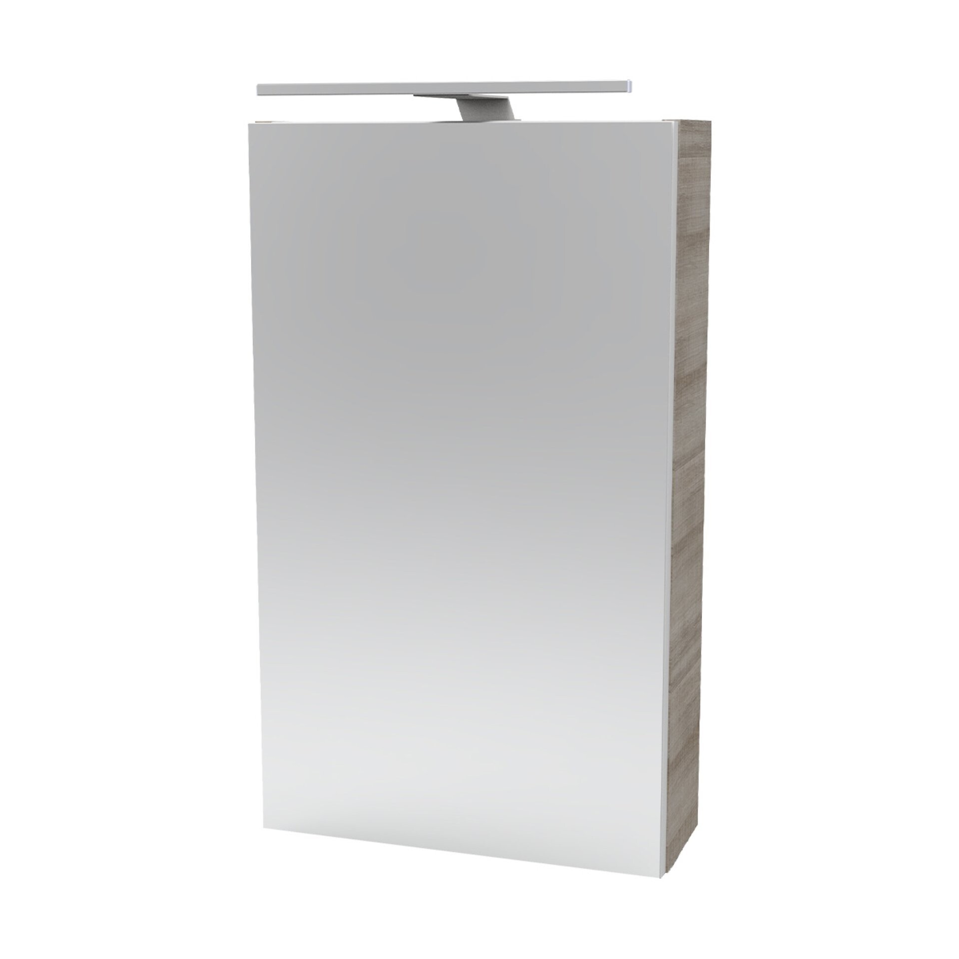 Fackelmann SBC A-VERO Gäste-WC Spiegelschrank 40 cm, Grau, links Fackelmann SBC A-VERO Gäste-WC Spiegelschrank 40 cm, Grau, links