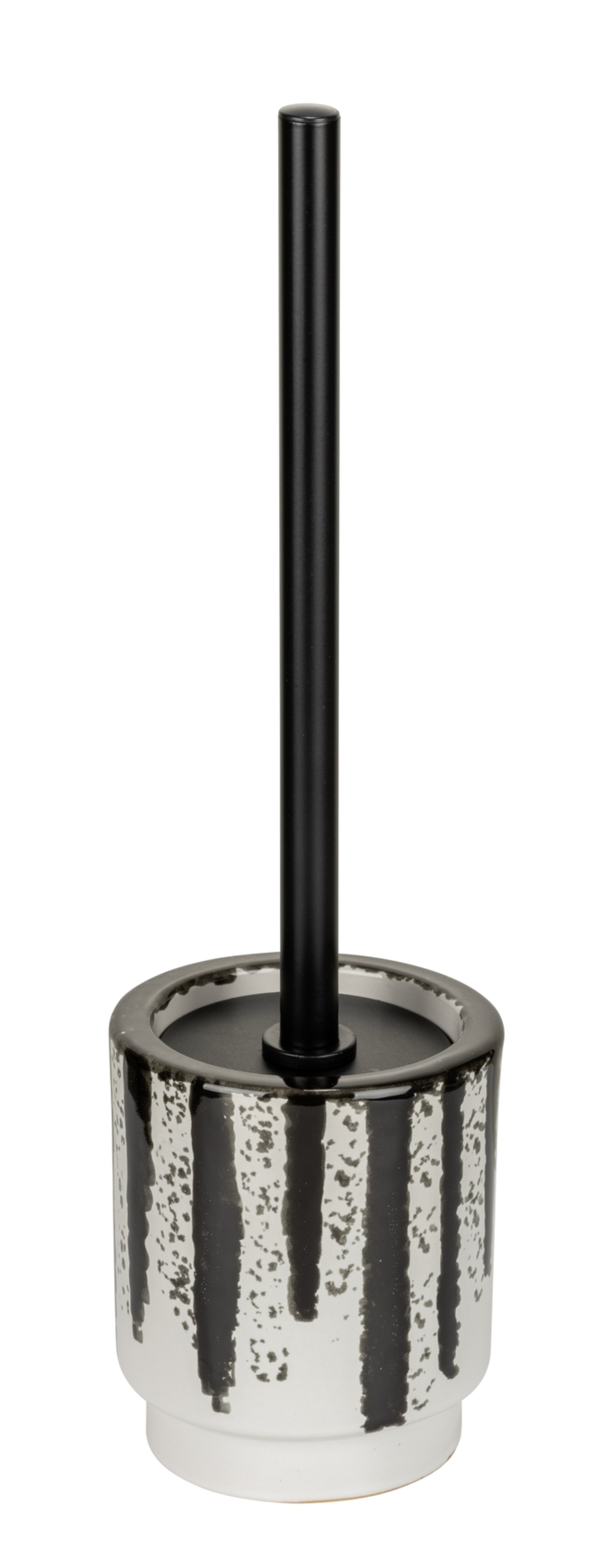 WENKO SUBIZA WC-Garnitur, Weiß/Schwarz, Keramik