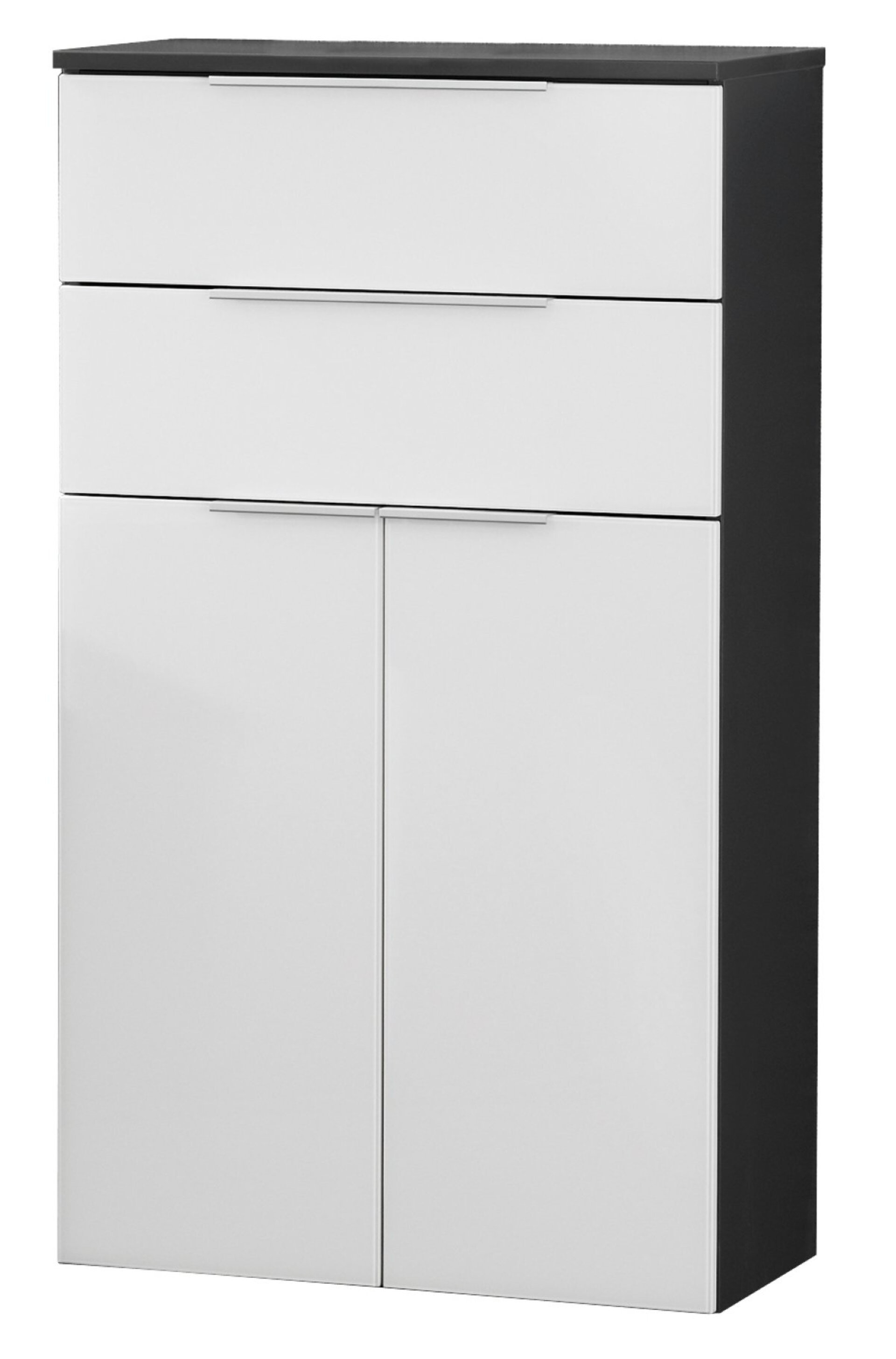 Fackelmann KARA Midischrank 61 cm, Weiß/Anthrazit Fackelmann KARA Midischrank 61 cm, Weiß/Anthrazit