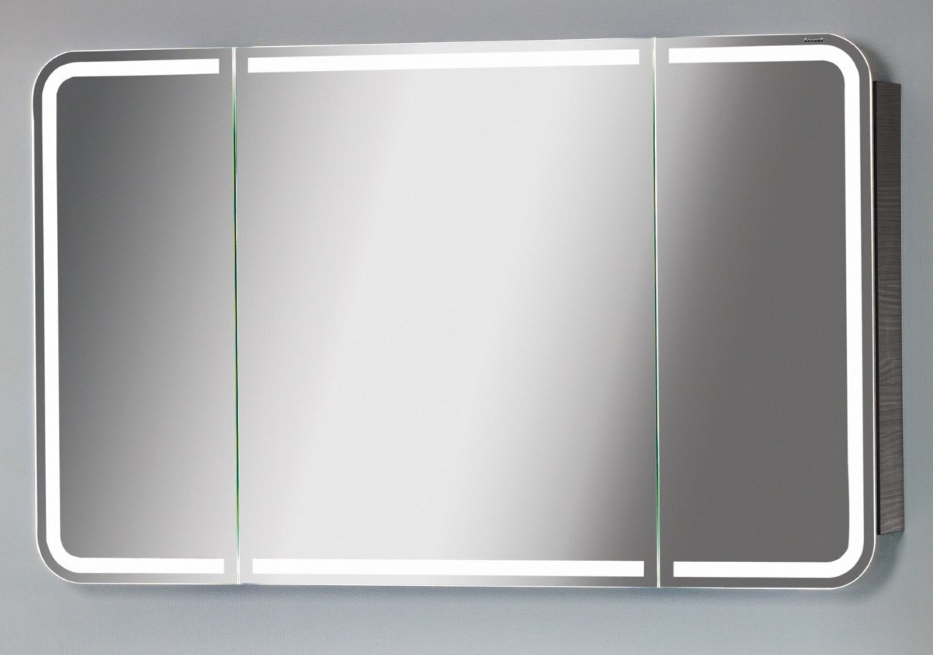 Lanzet M9 Spiegelschrank 120 cm mit umlaufender LED-Beleuchtung, Schwarz Lanzet M9 Spiegelschrank 120 cm mit umlaufender LED-Beleuchtung, Schwarz