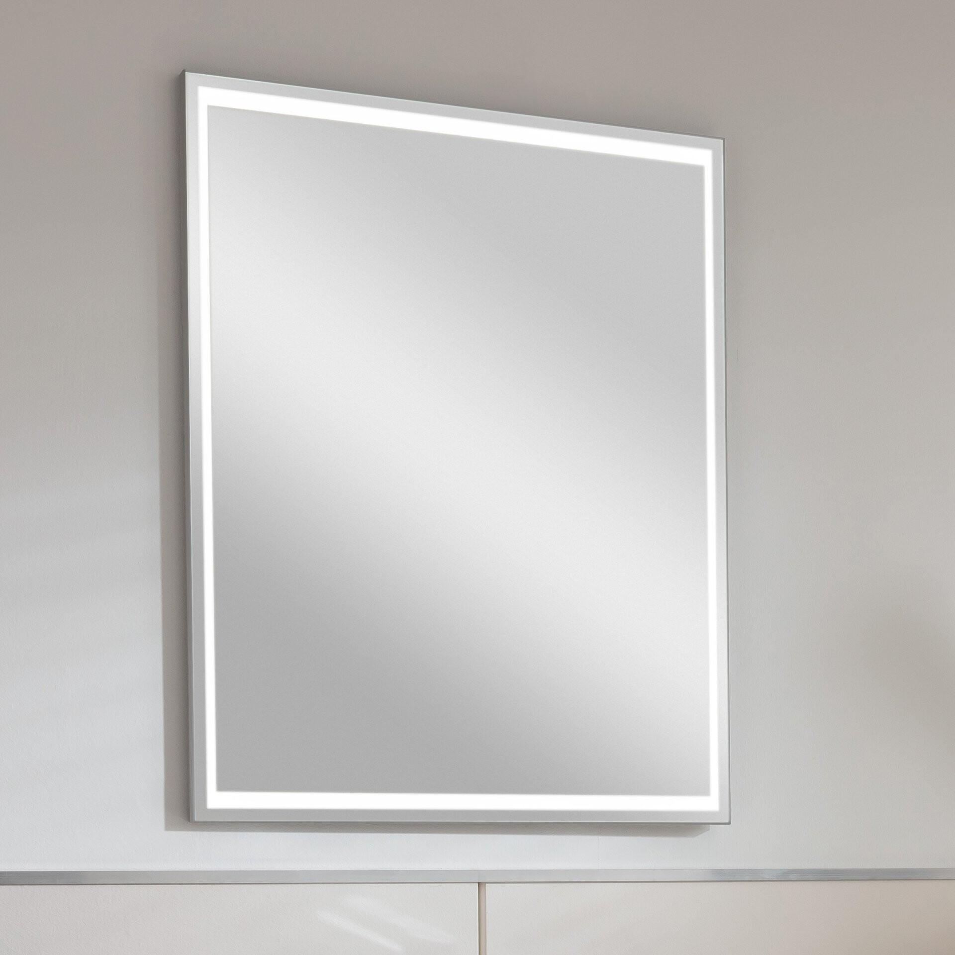 Fackelmann B.PARIS LED Spiegel 70 cm, Silber