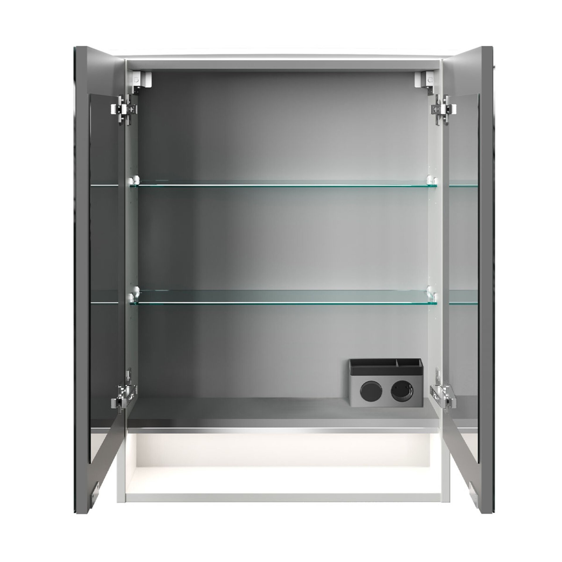 Fackelmann B.STYLE Spiegelschrank, 60 cm breit, Weiß Fackelmann B.STYLE Spiegelschrank, 60 cm breit, Weiß