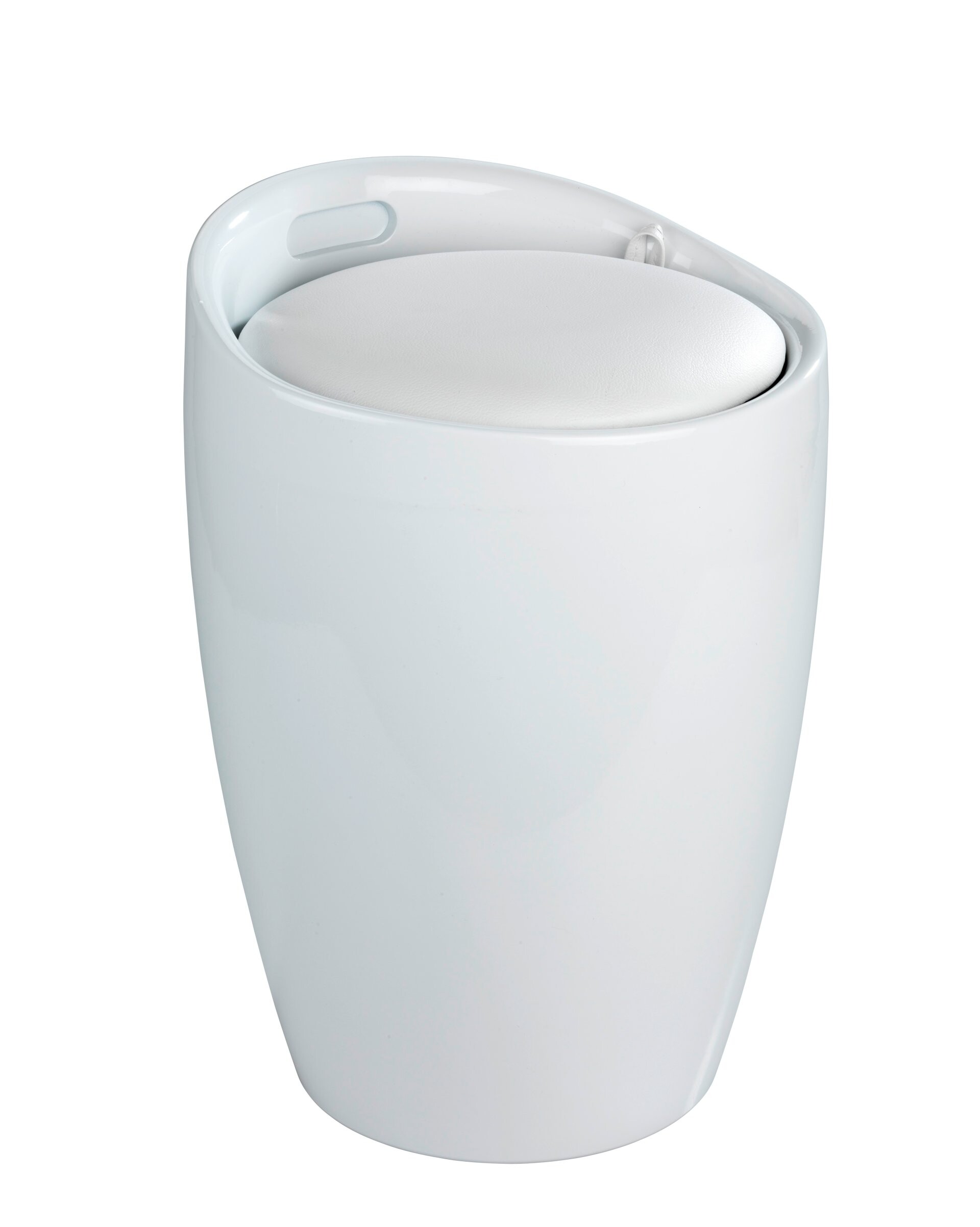 WENKO CANDY Badhocker, Weiß, mit herausnehmarem Wäschesack WENKO CANDY Badhocker, Weiß, mit herausnehmarem Wäschesack