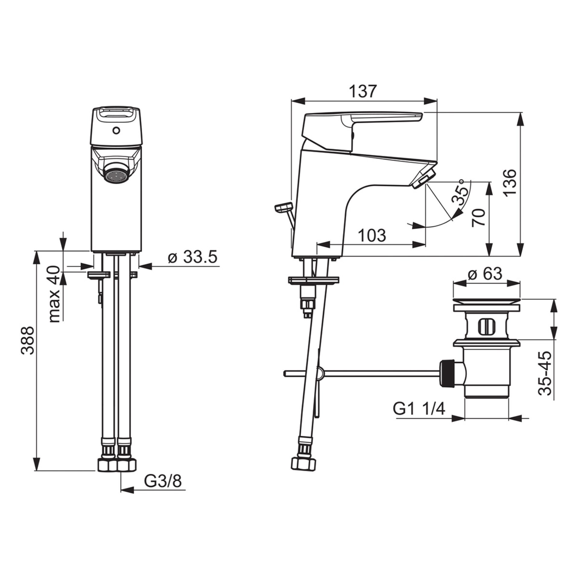 Hansa HANSAPOLO Waschtischarmatur Hansa HANSAPOLO Waschtischarmatur