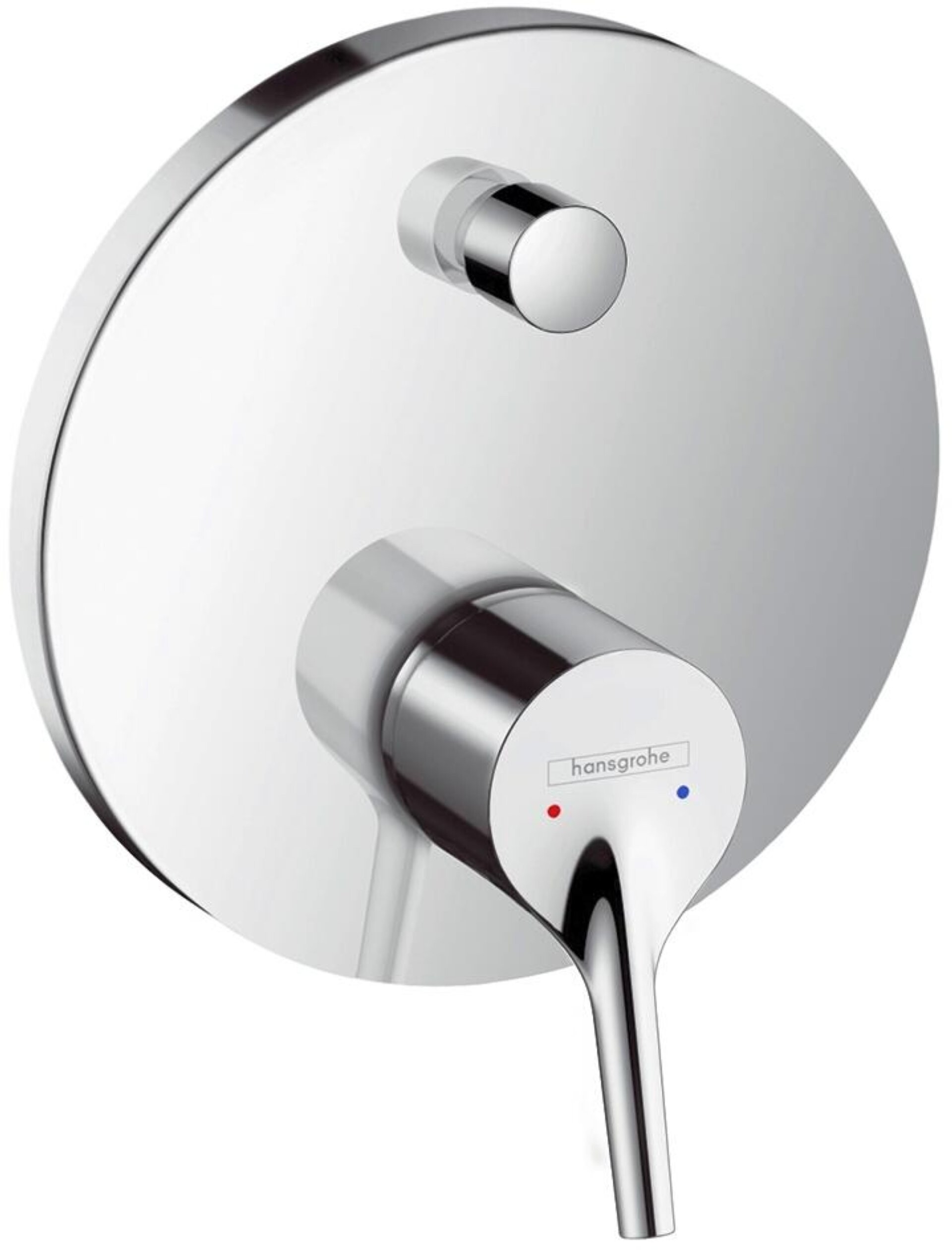 HANSGROHE TALIS S Badewannenarmatur, Chrom, Unterputz, rund, mit Sicherkungskombination