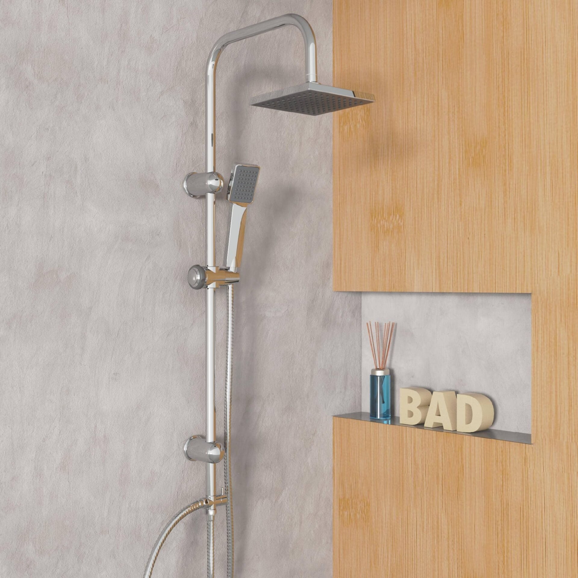 Eisl EASY ENERGY Überkopf-Brauseset, Chrom Eisl EASY ENERGY Überkopf-Brauseset, Chrom