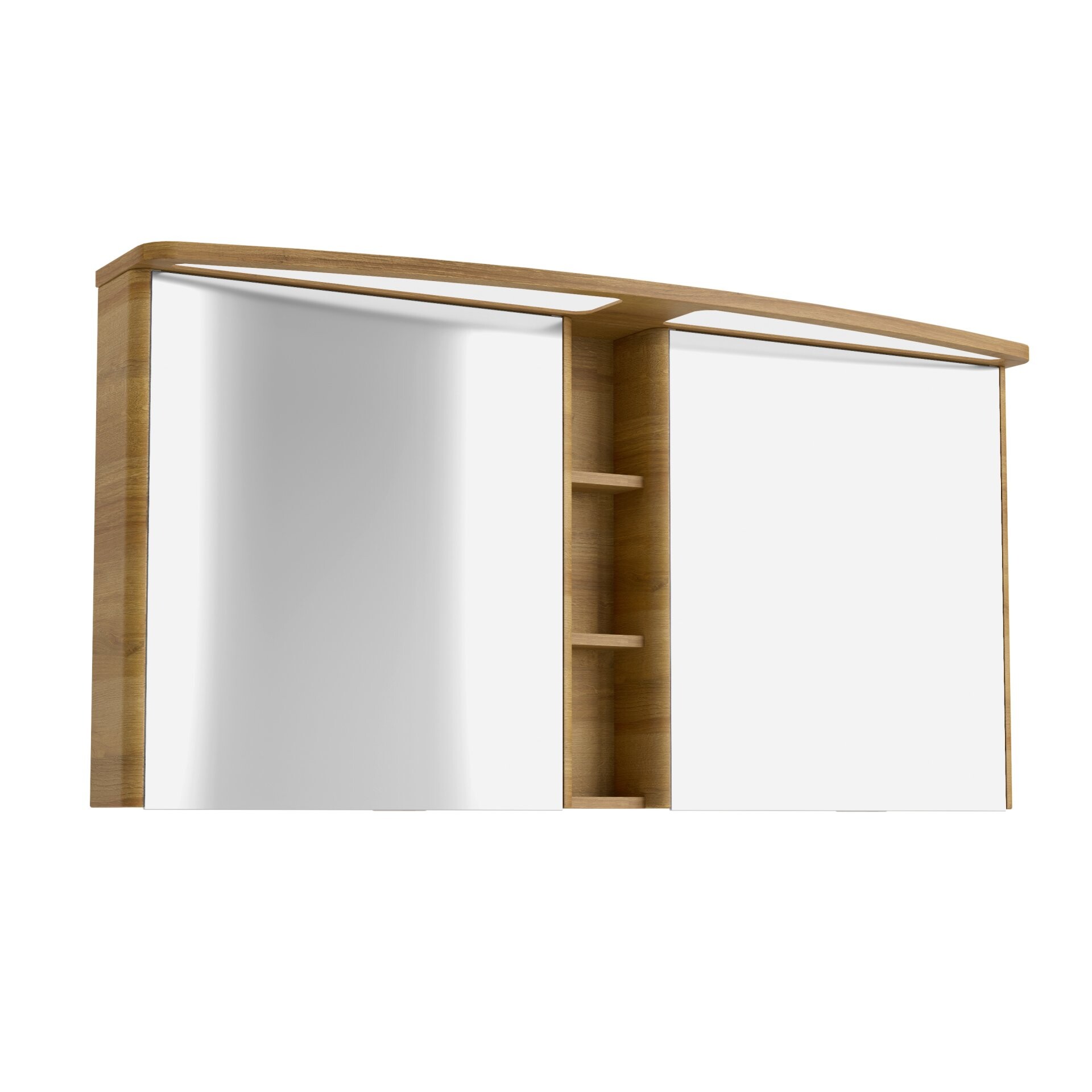 Lanzet CLASSICO Spiegelschrank 140 cm, Hellbraun